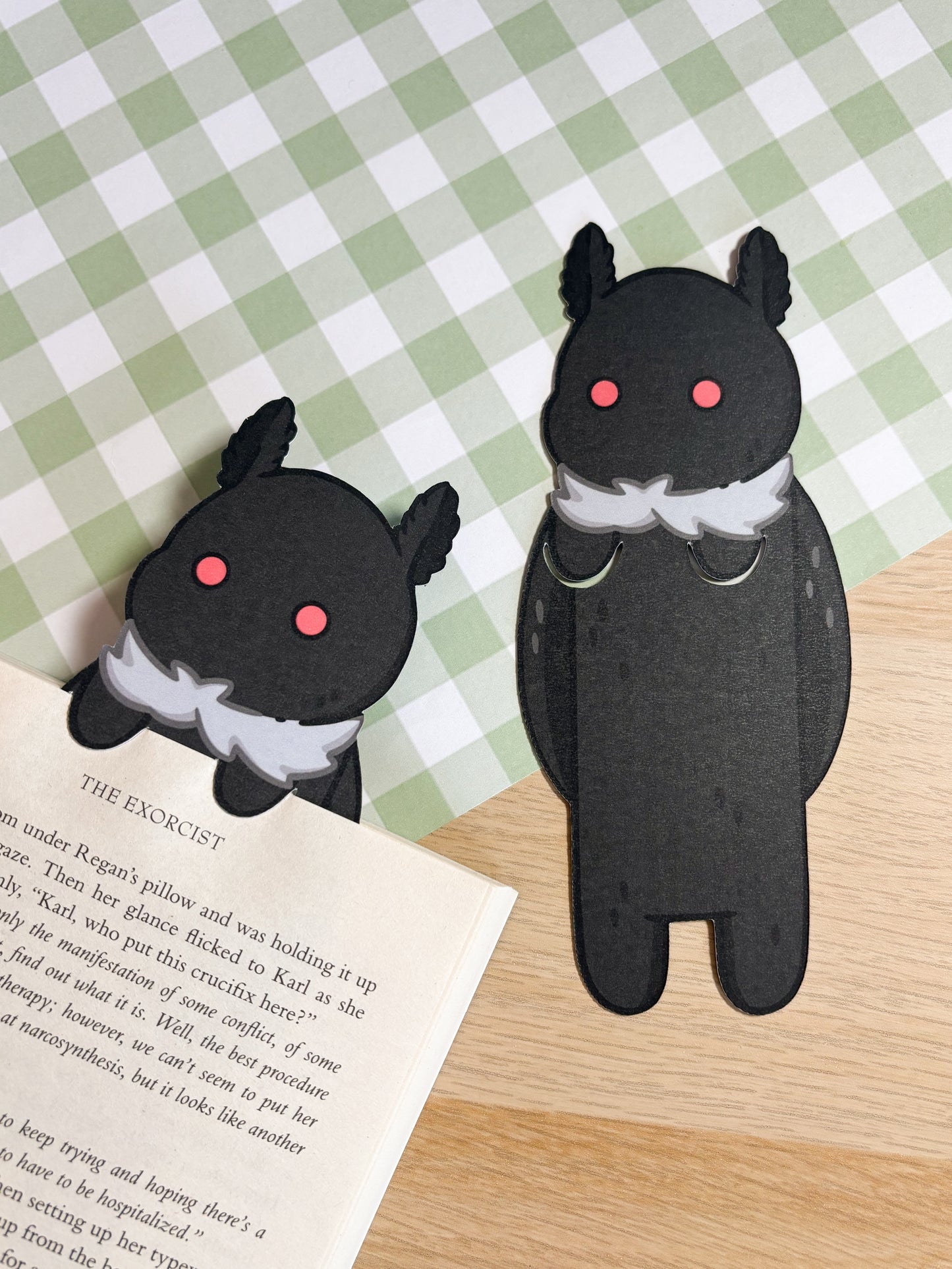 Mothman Peeking Bookmark