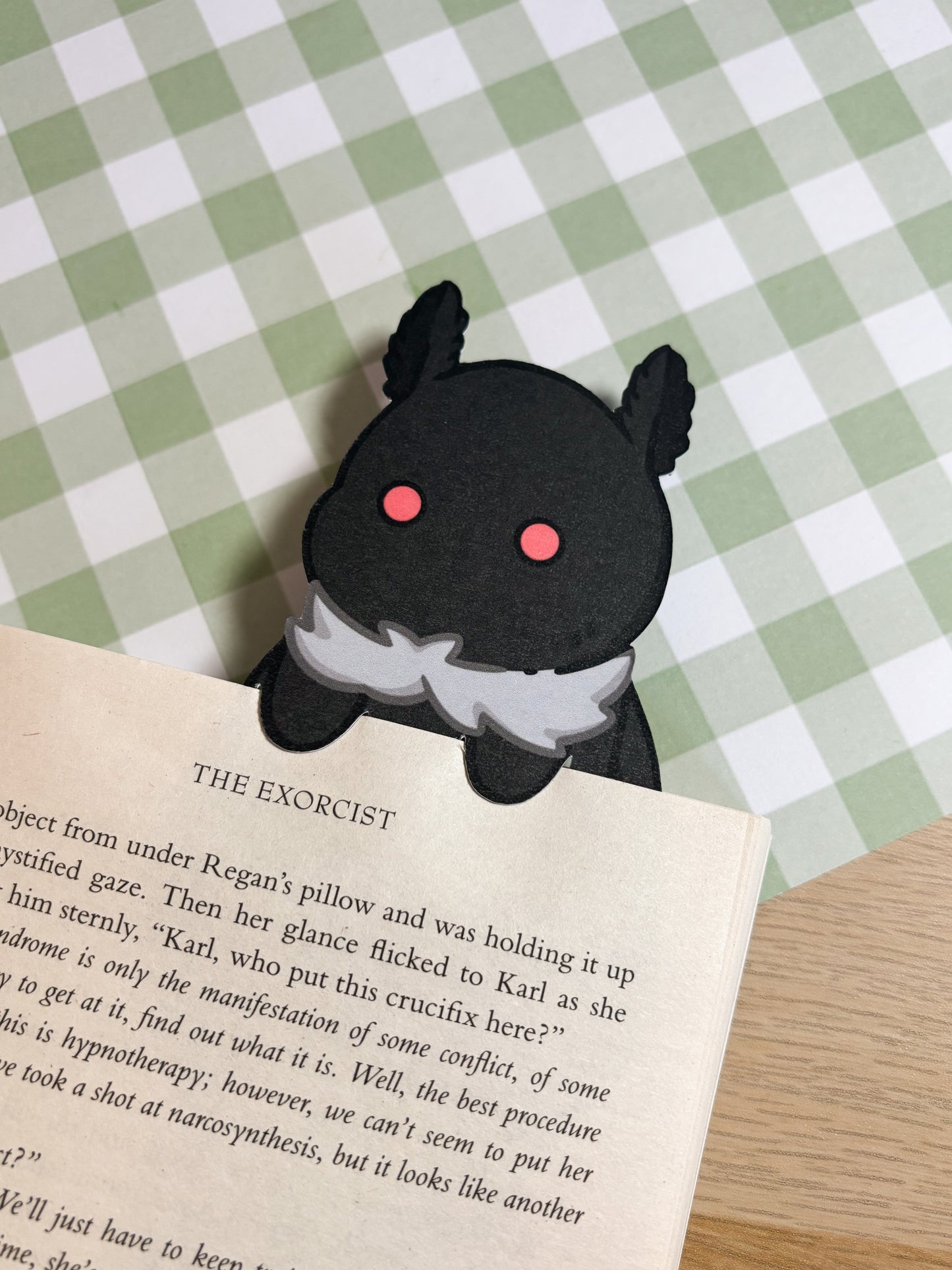 Mothman Peeking Bookmark