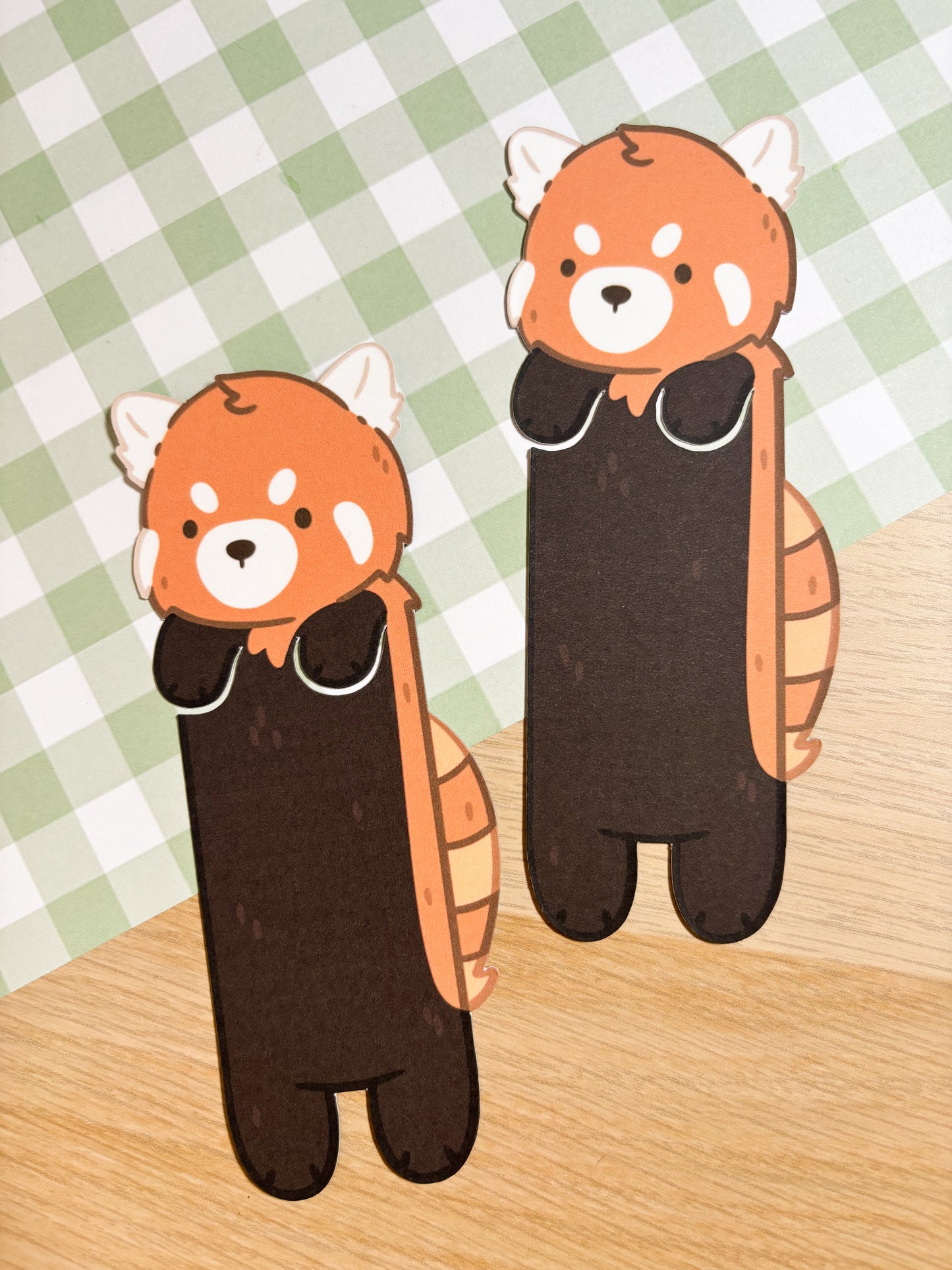 Red Panda Peeking Bookmark