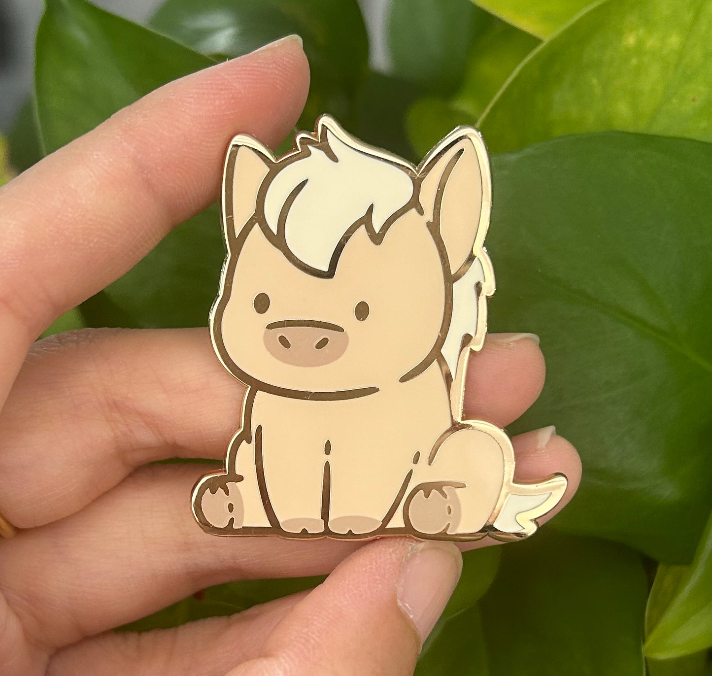 Palomino Horse Enamel Pin