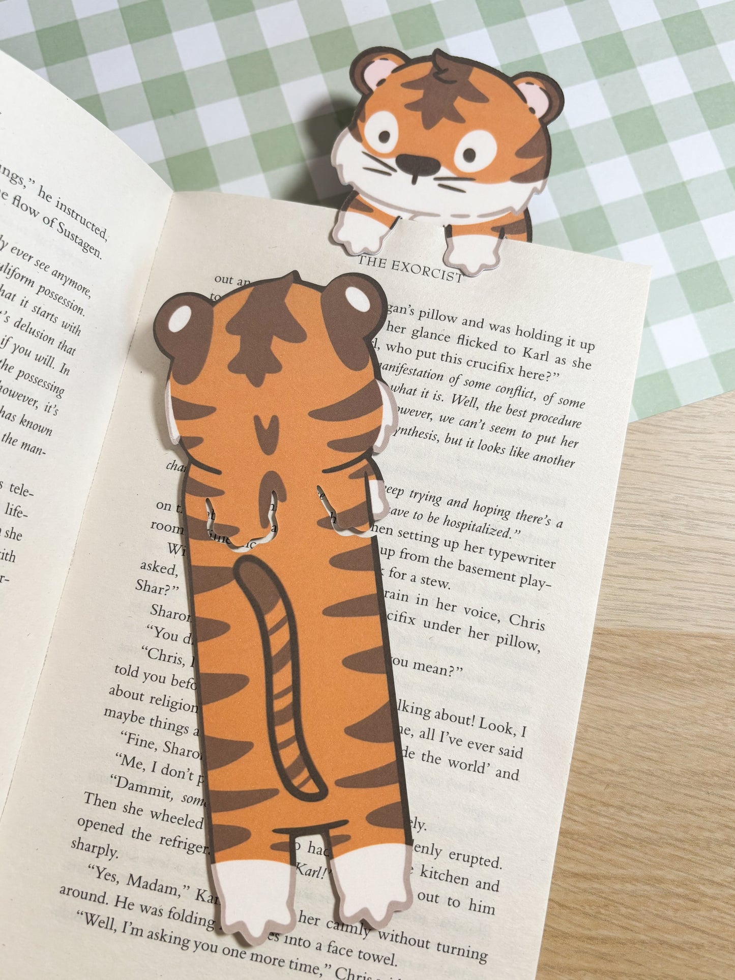 Tiger Peeking Bookmark