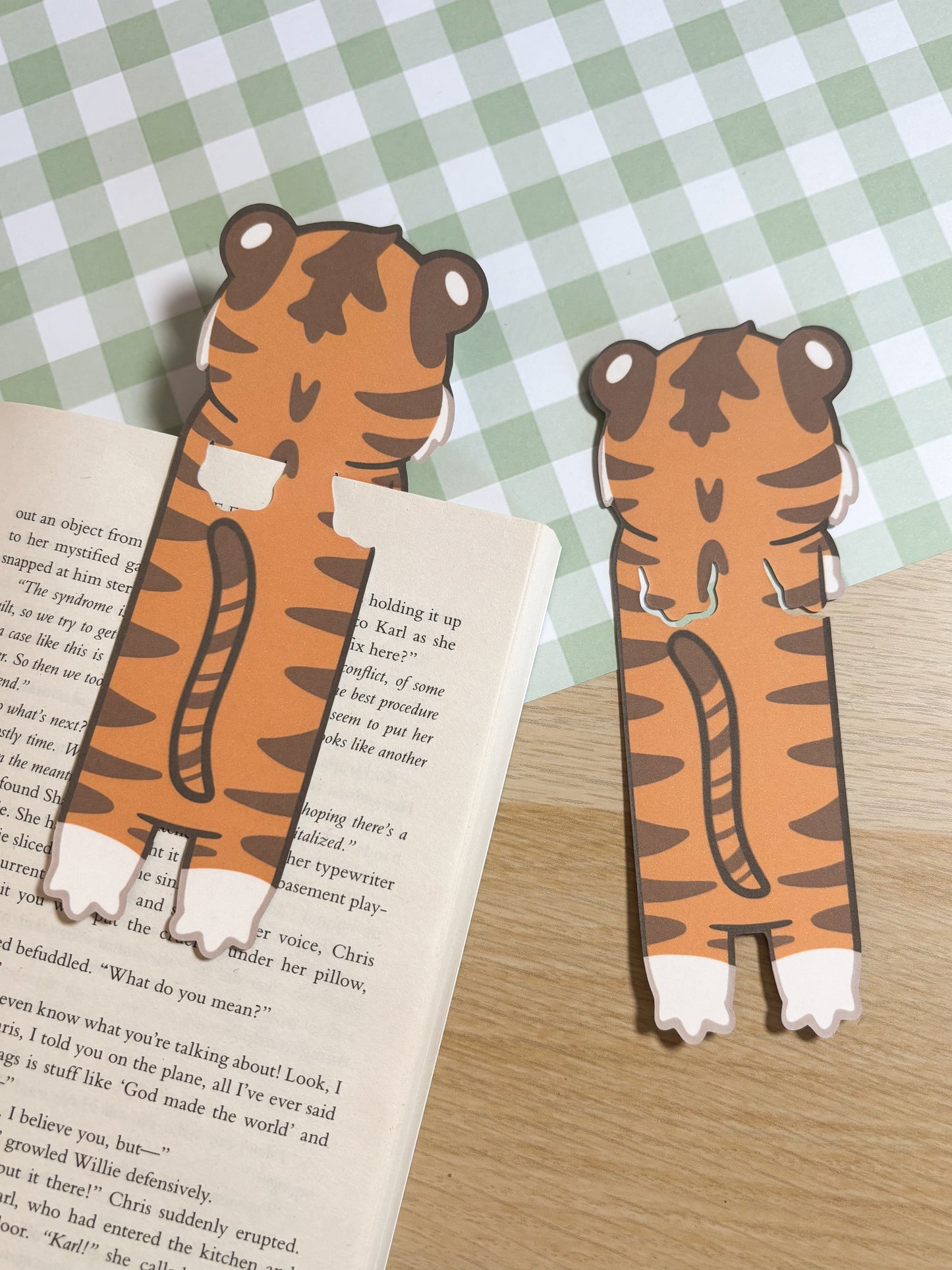 Tiger Peeking Bookmark