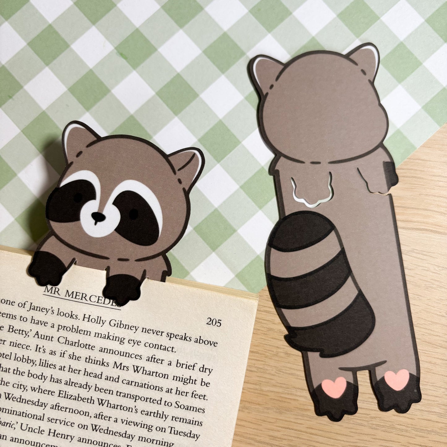 Raccoon Peeking Bookmark