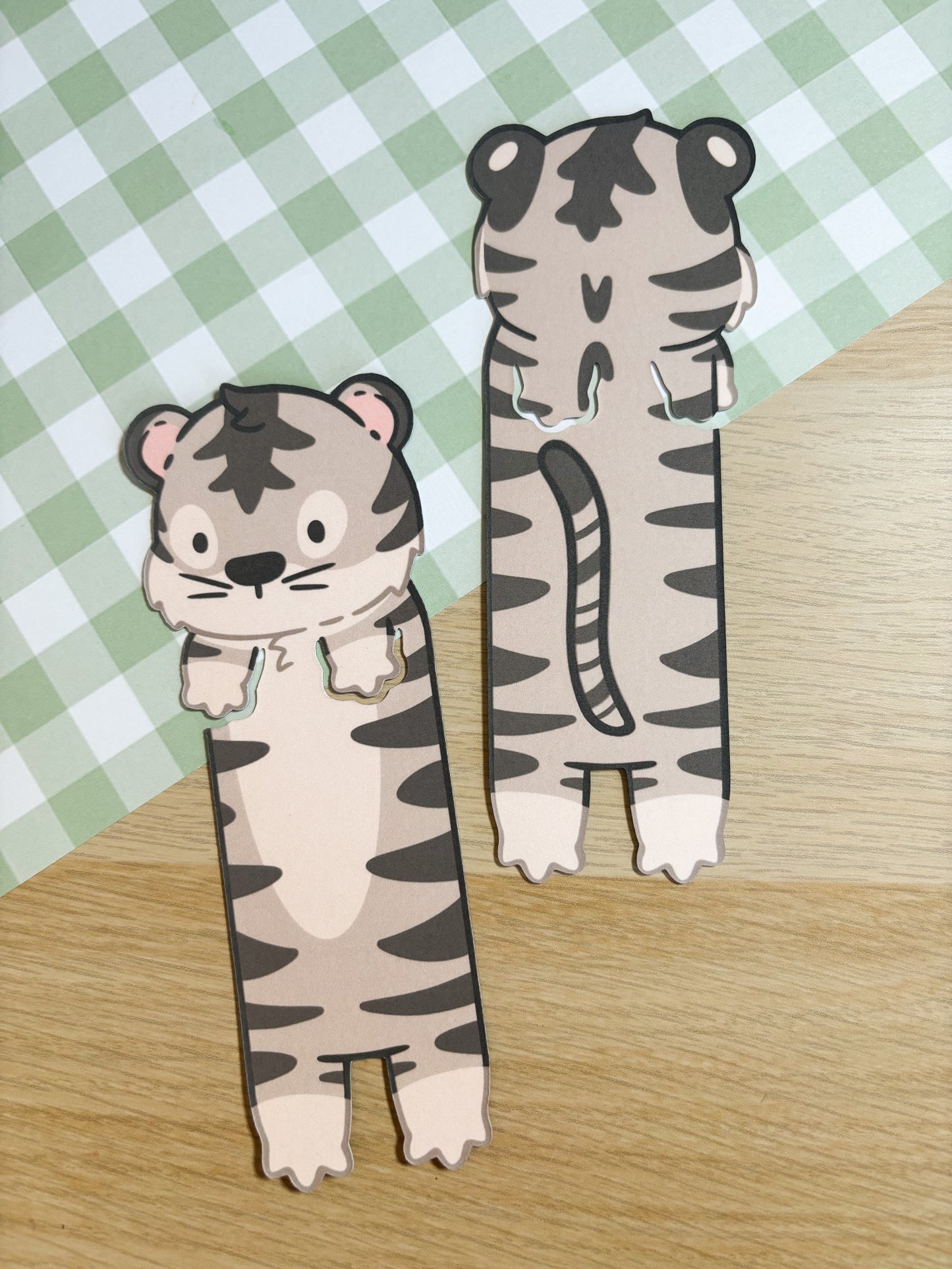 White Tiger Peeking Bookmark