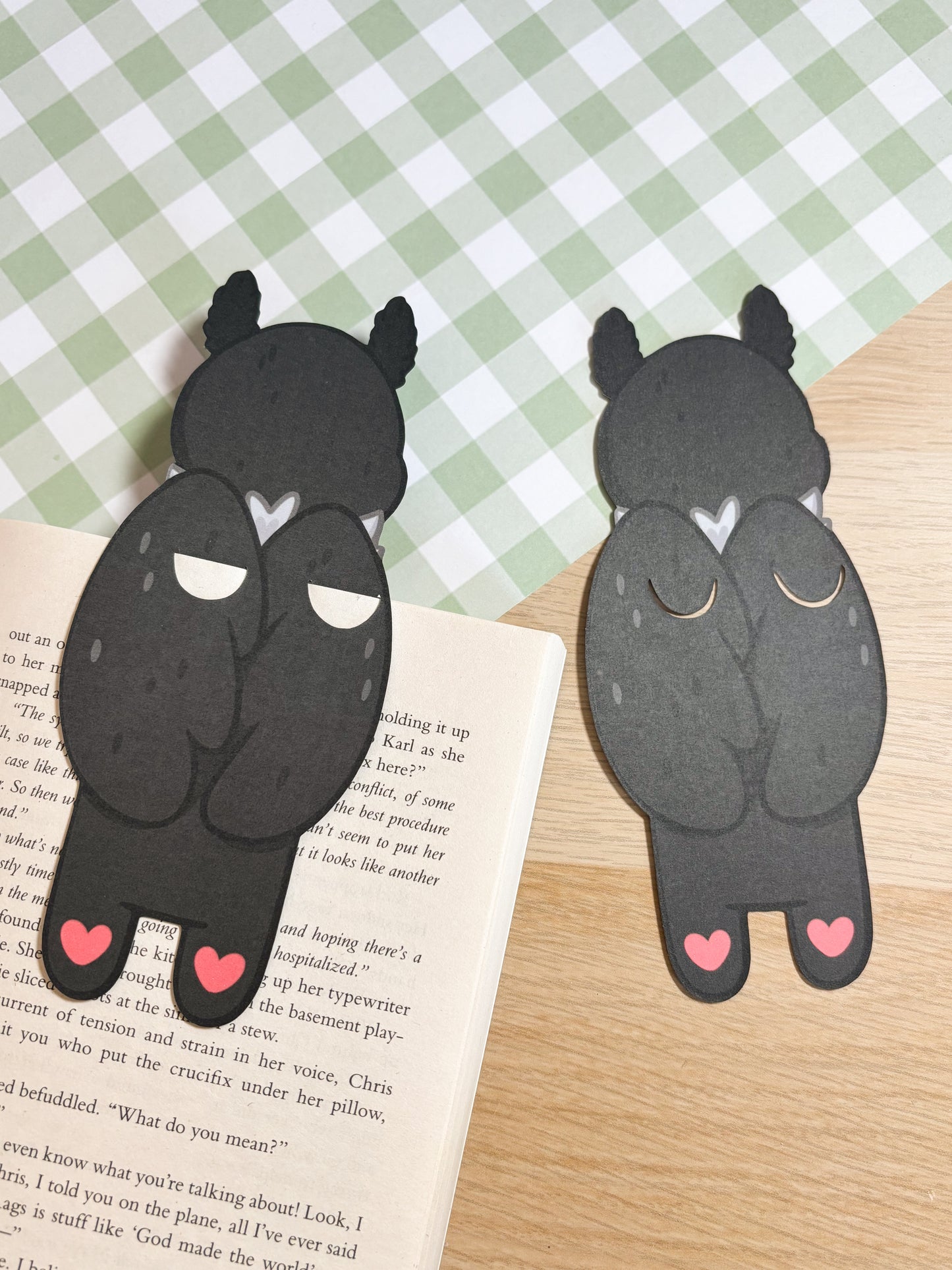 Mothman Peeking Bookmark