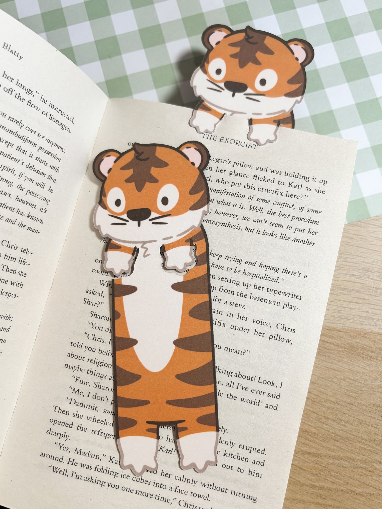 Tiger Peeking Bookmark