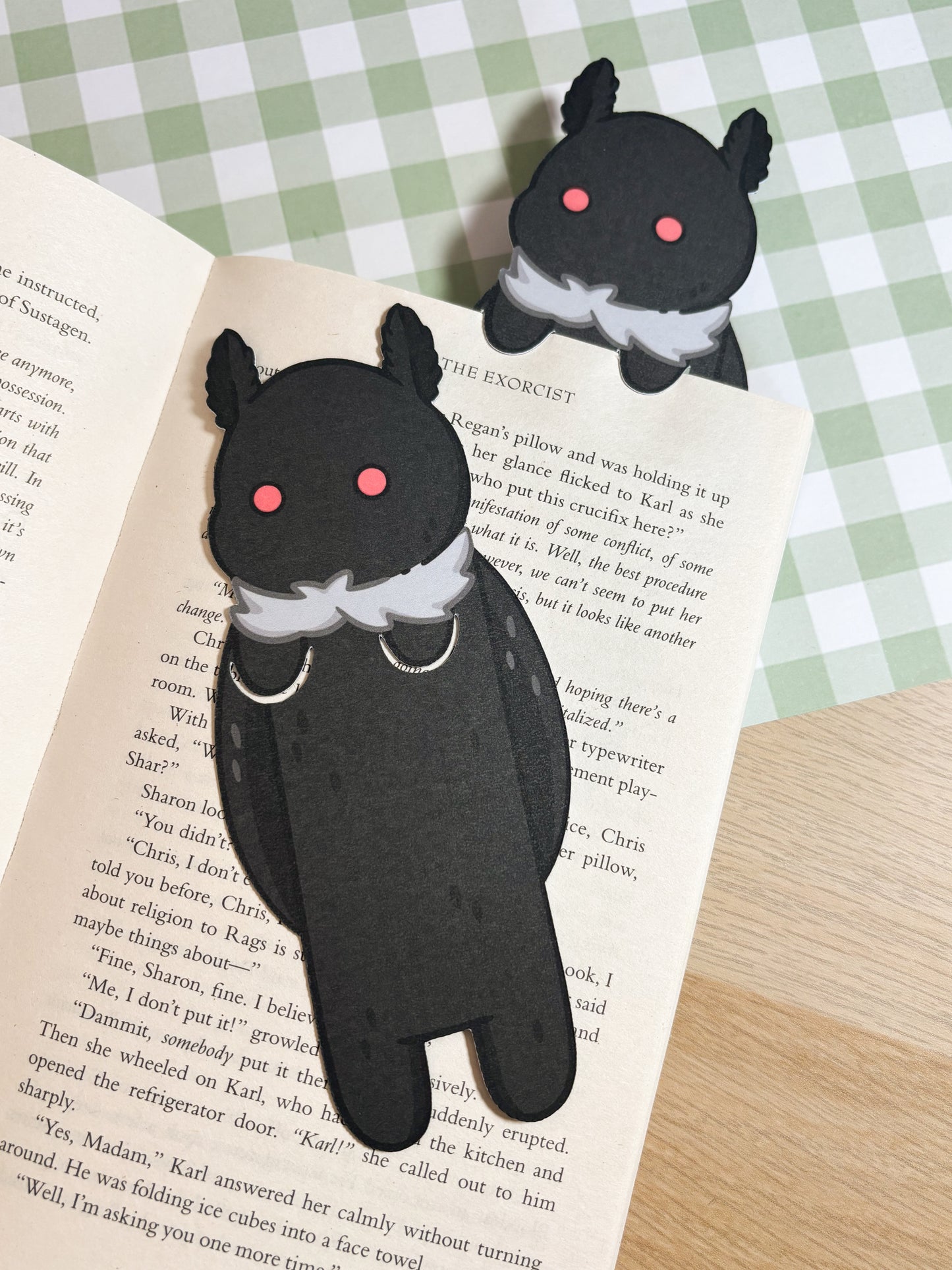 Mothman Peeking Bookmark