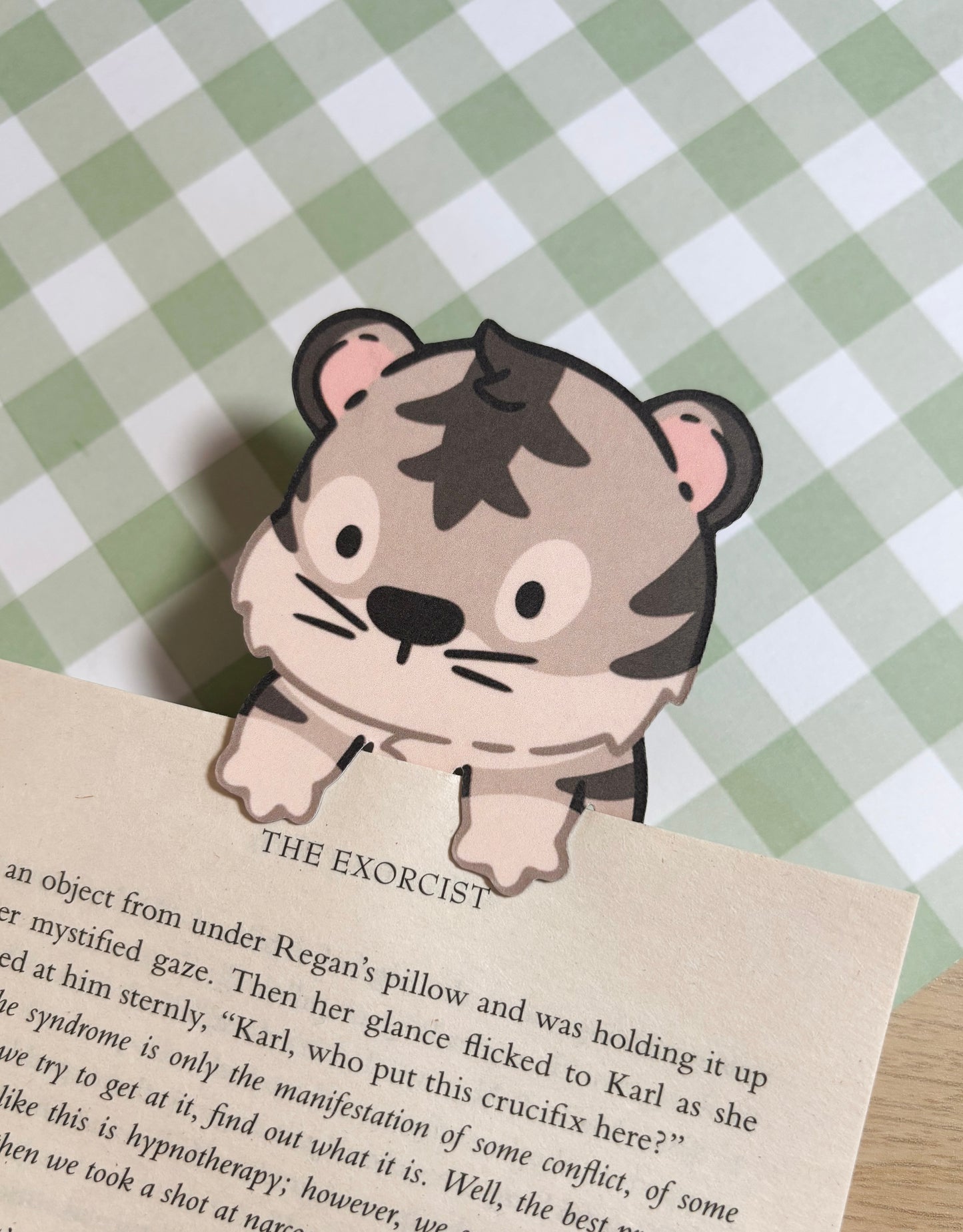 White Tiger Peeking Bookmark