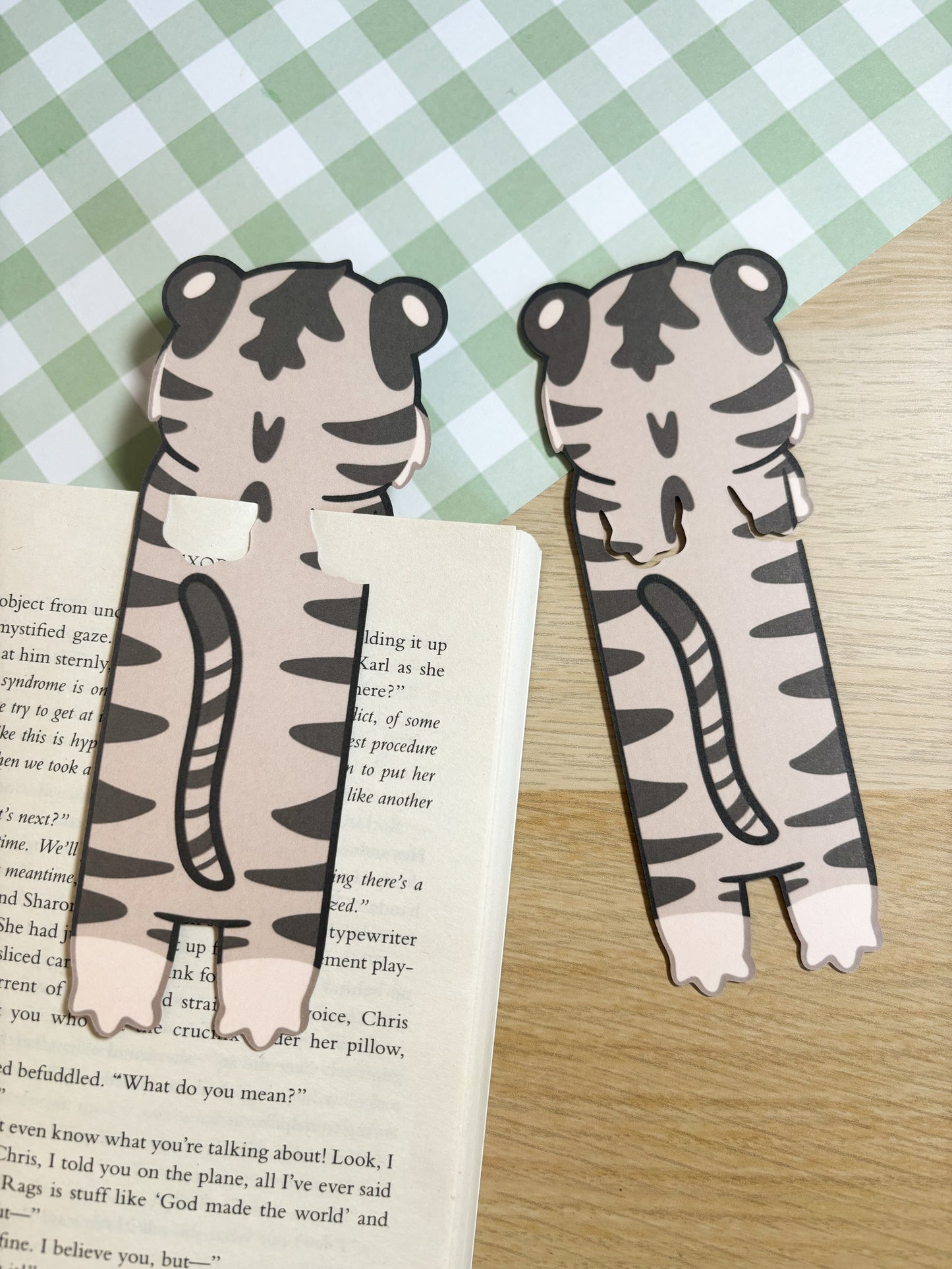 White Tiger Peeking Bookmark