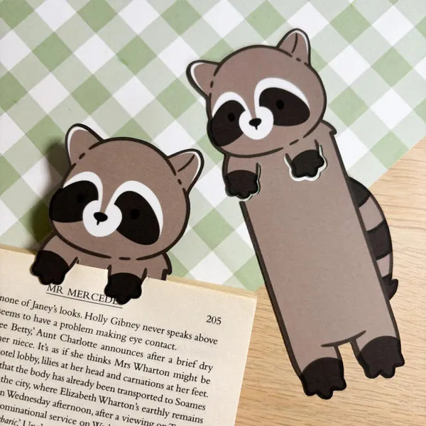 Raccoon Peeking Bookmark