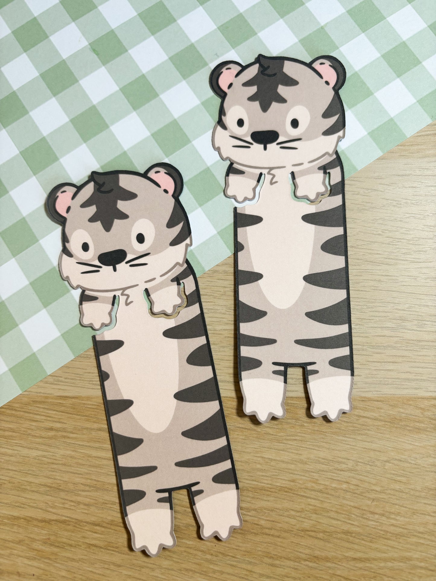 White Tiger Peeking Bookmark