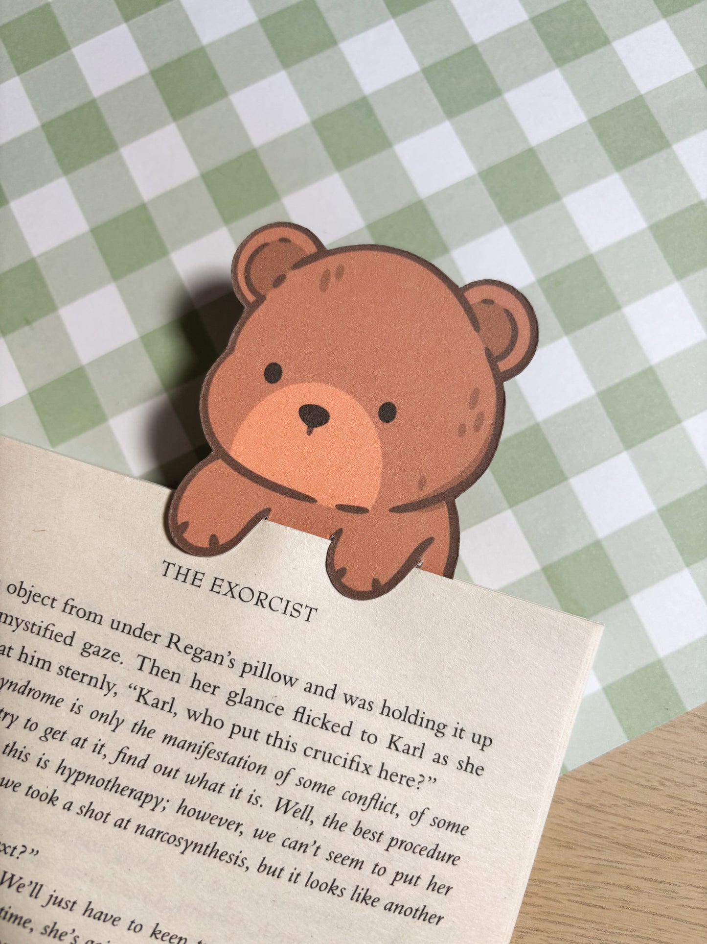 Brown Bear Peeking Bookmark
