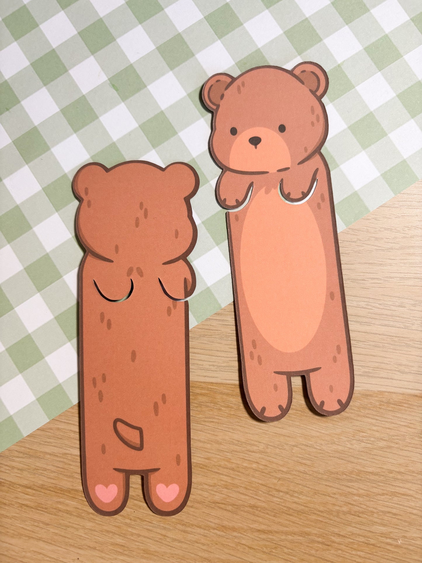 Brown Bear Peeking Bookmark