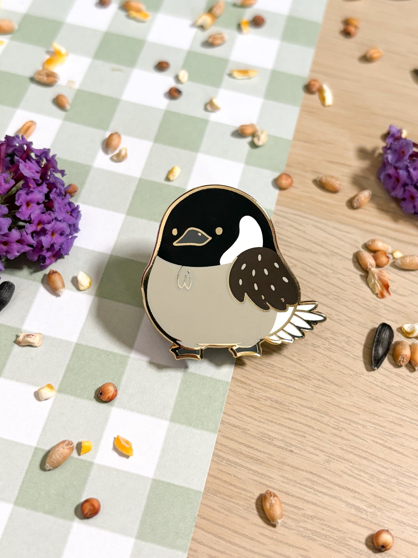 Chunky Chirp Canada Goose 1.5 inch Gold Plated Enamel Pin