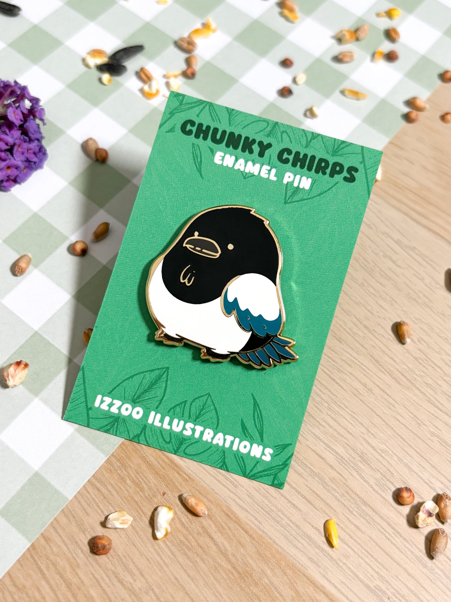 Magpie Enamel Pin