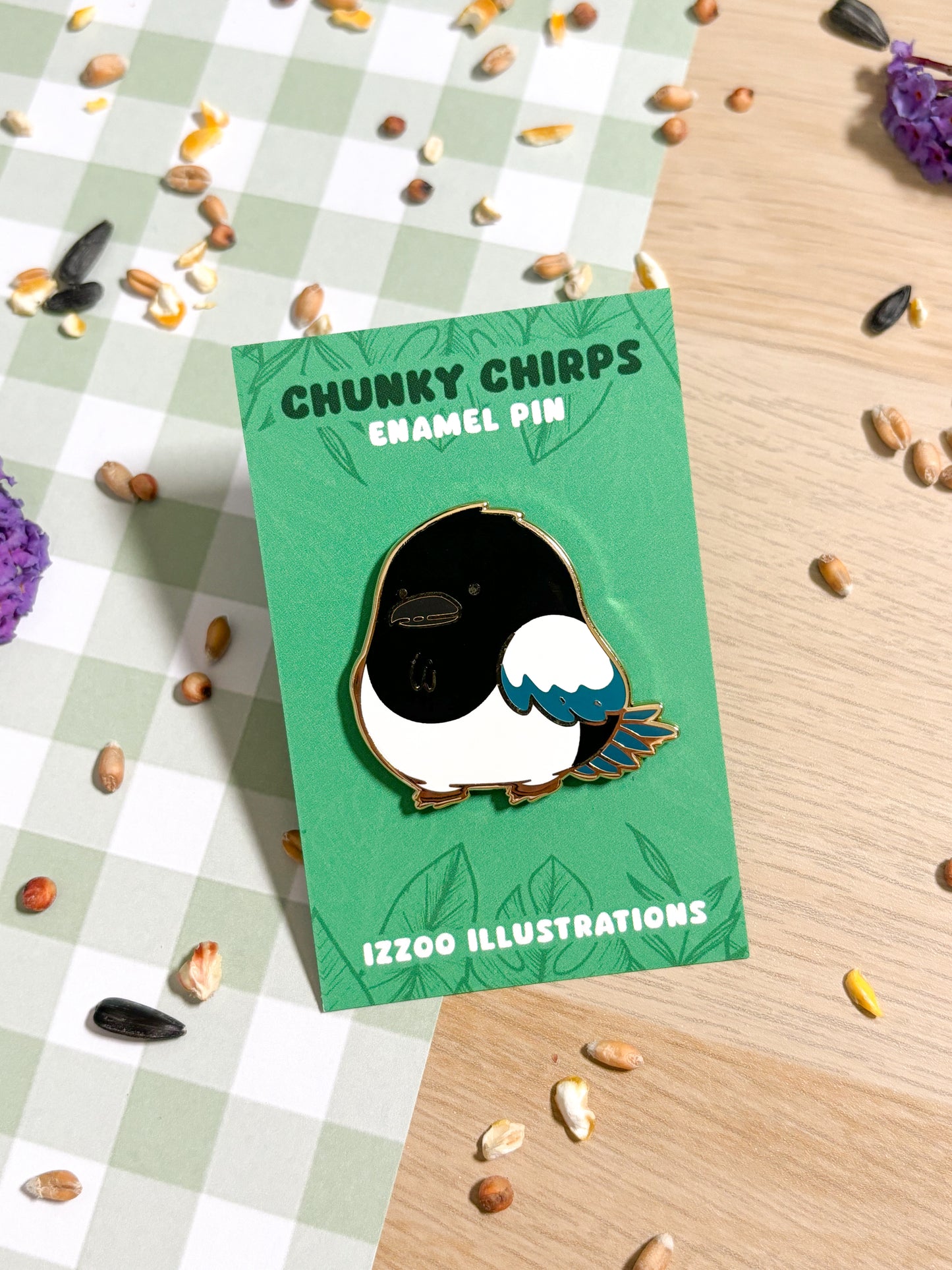 Magpie Enamel Pin