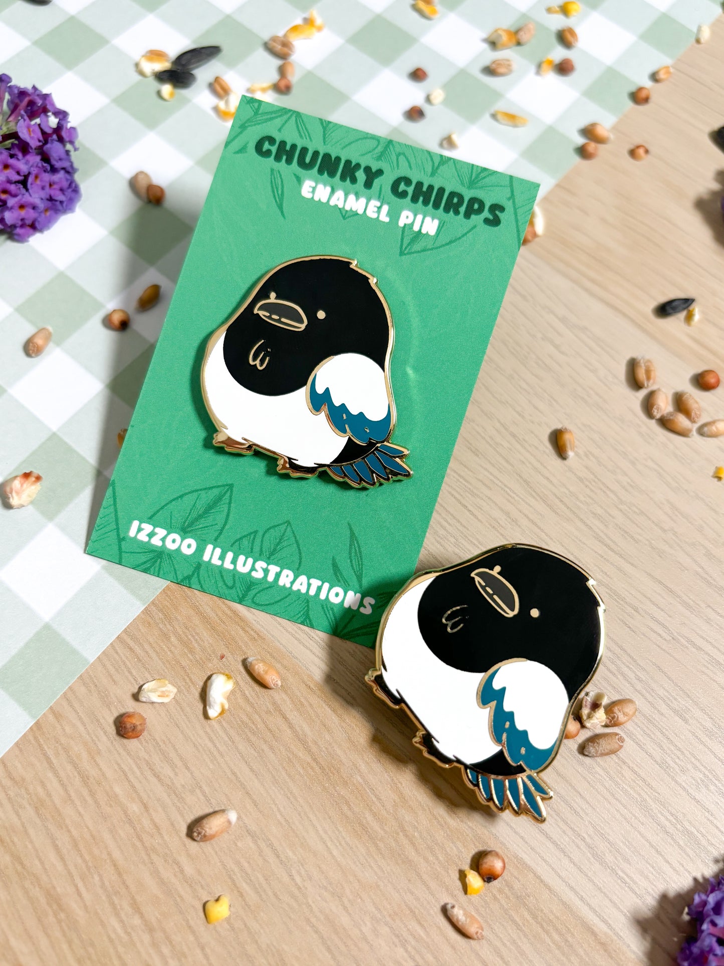 Magpie Enamel Pin