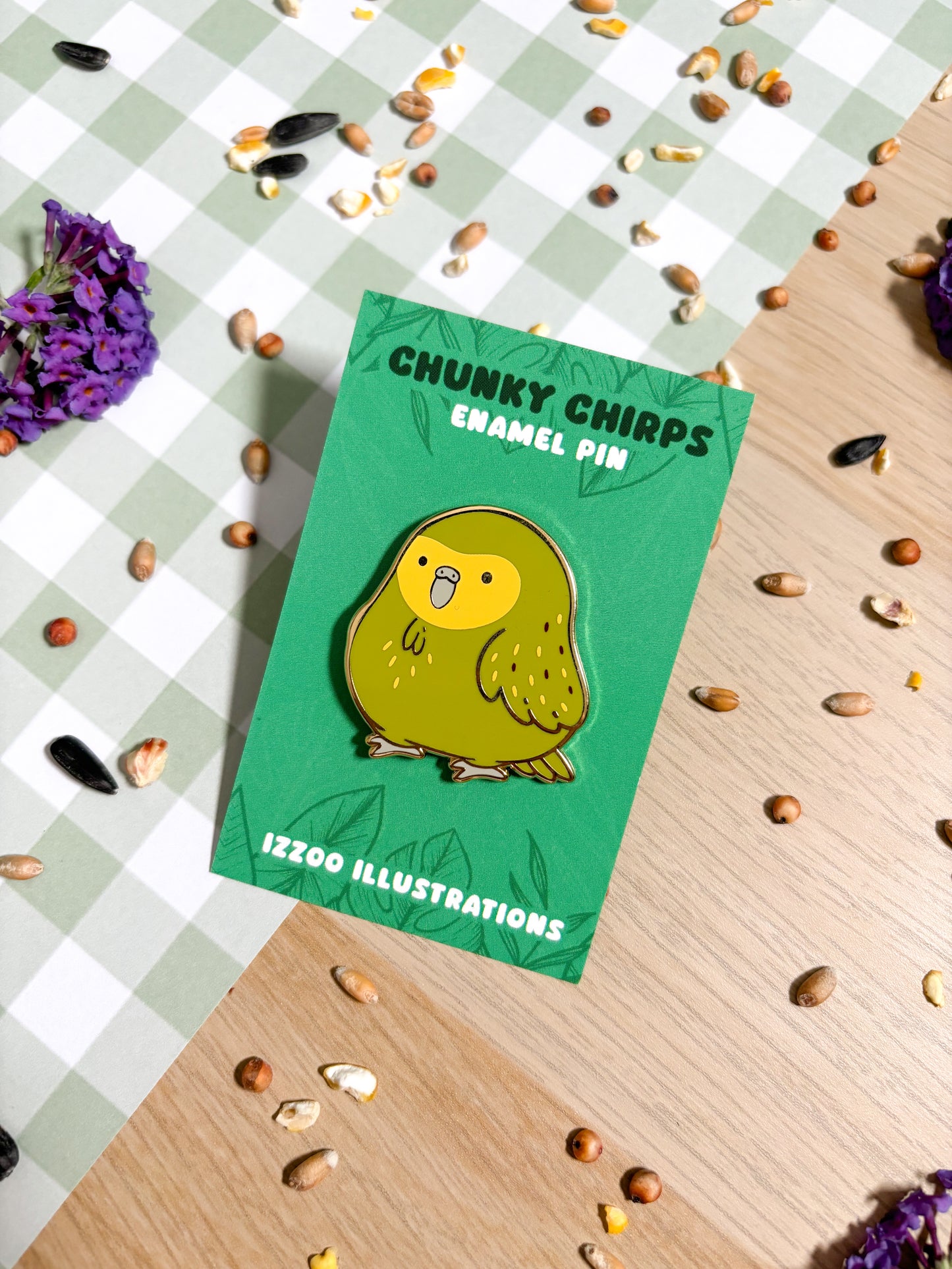 Kakapo Enamel Pin