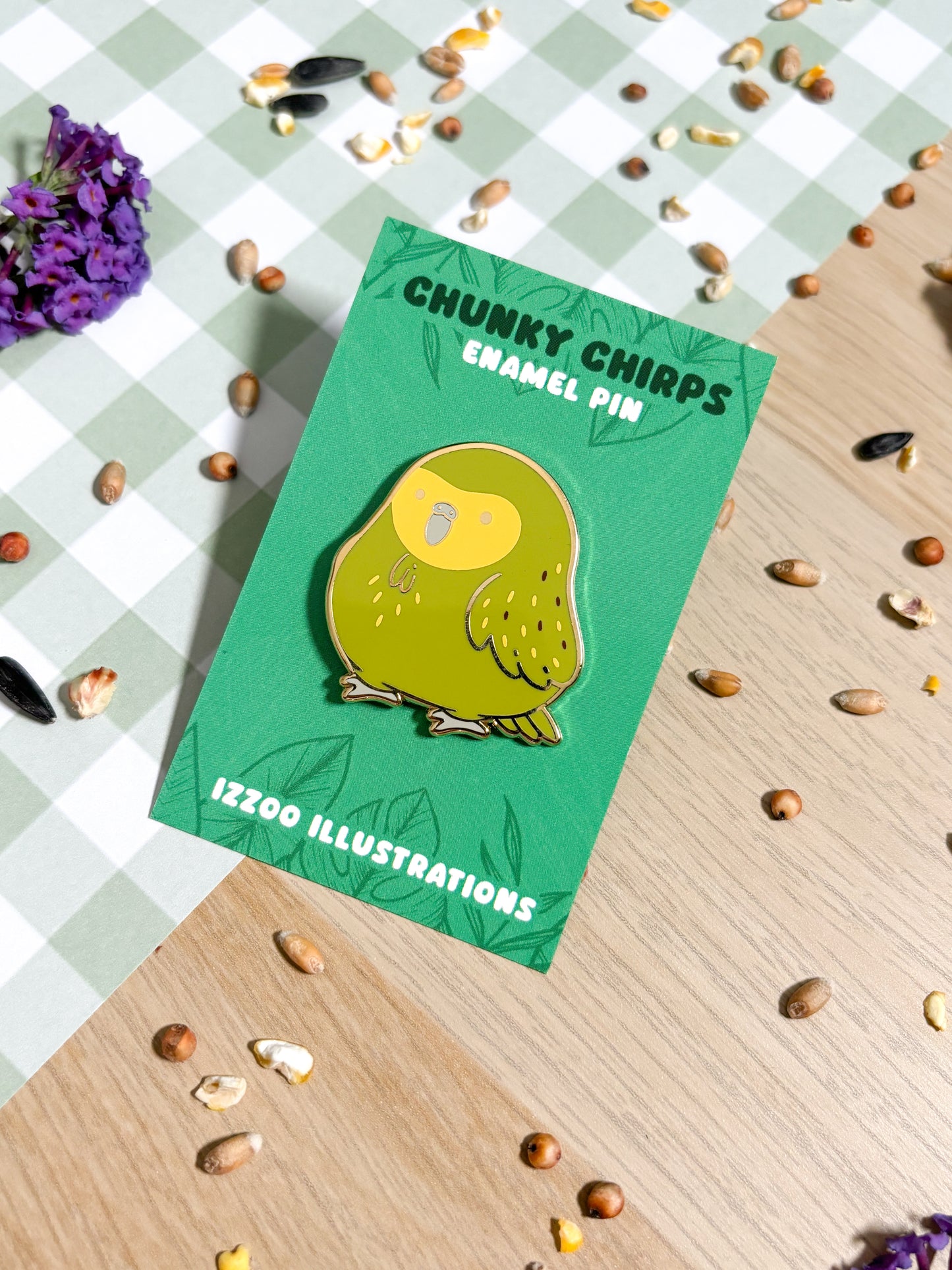 Kakapo Enamel Pin