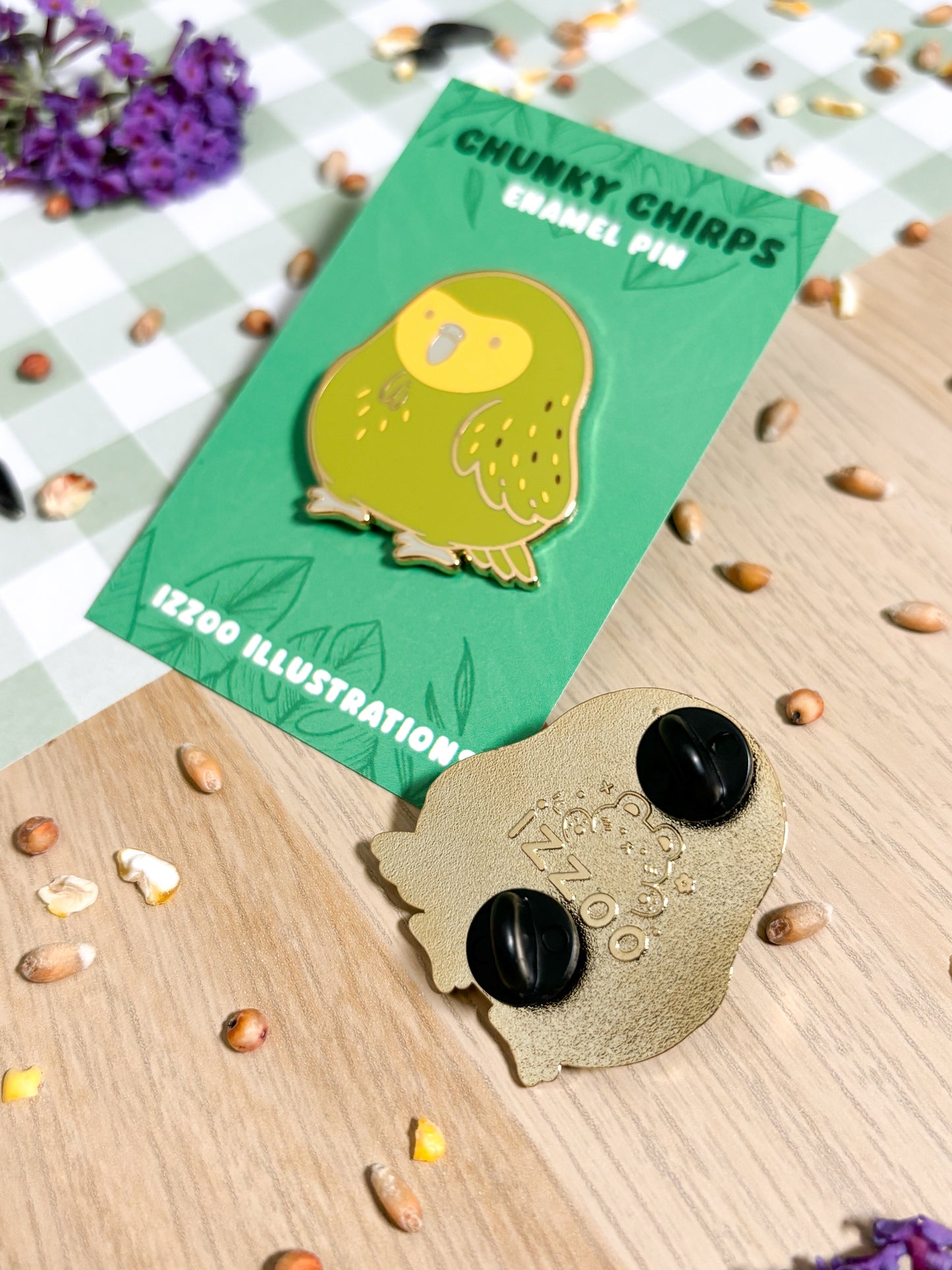 Kakapo Enamel Pin