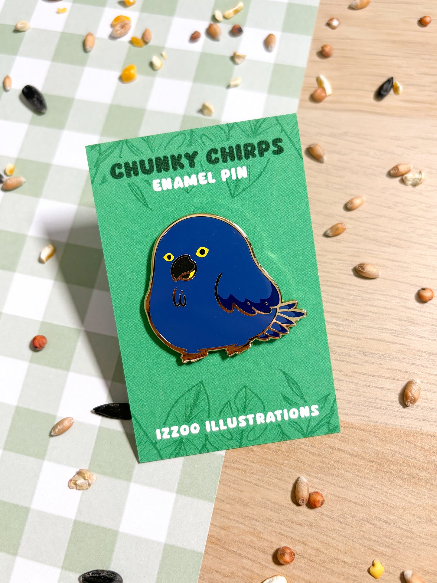 Hyacinth Macaw Enamel Pin
