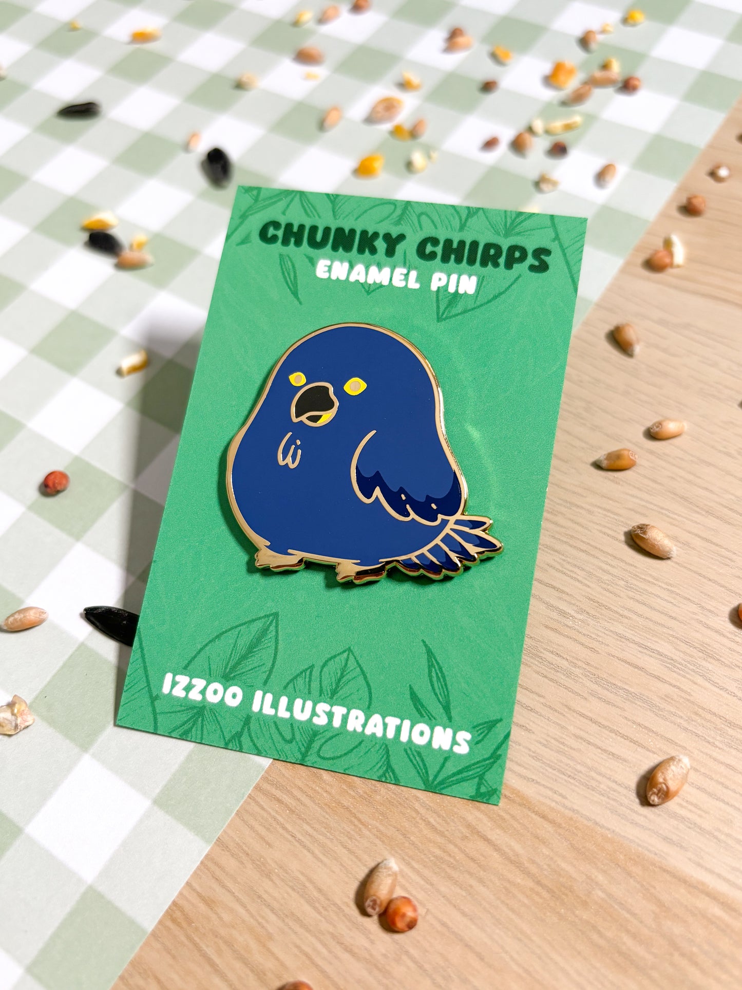 Hyacinth Macaw Enamel Pin