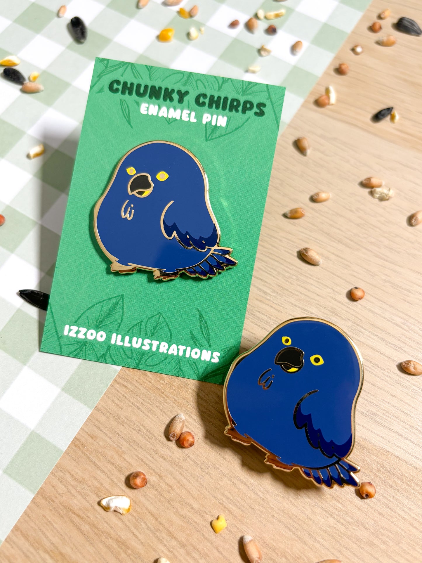 Hyacinth Macaw Enamel Pin