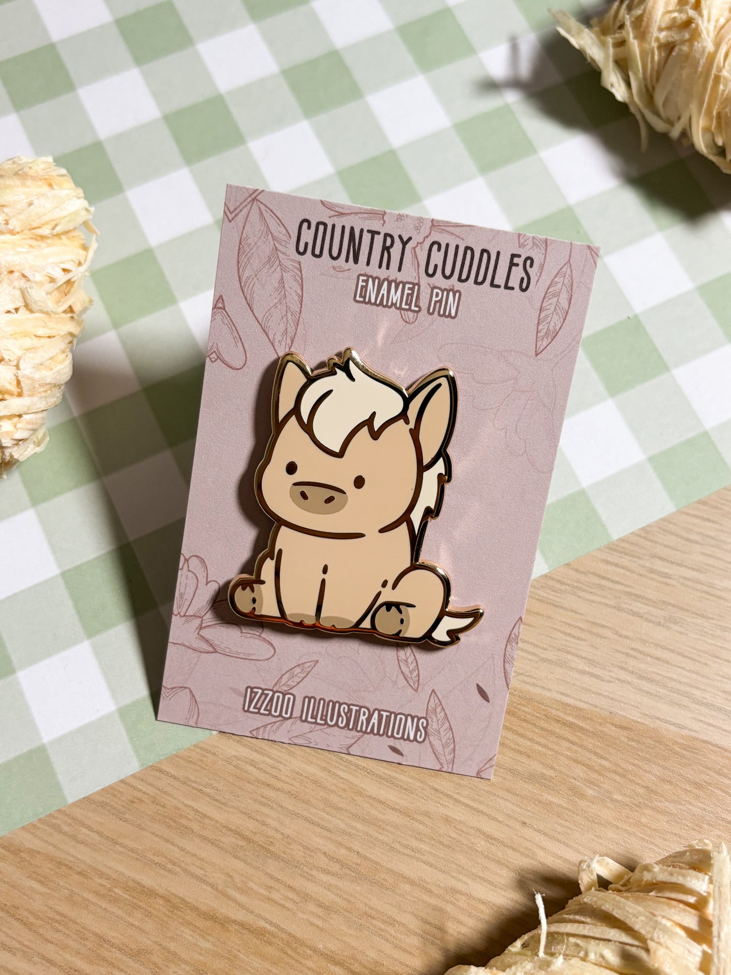 Palomino Horse Enamel Pin