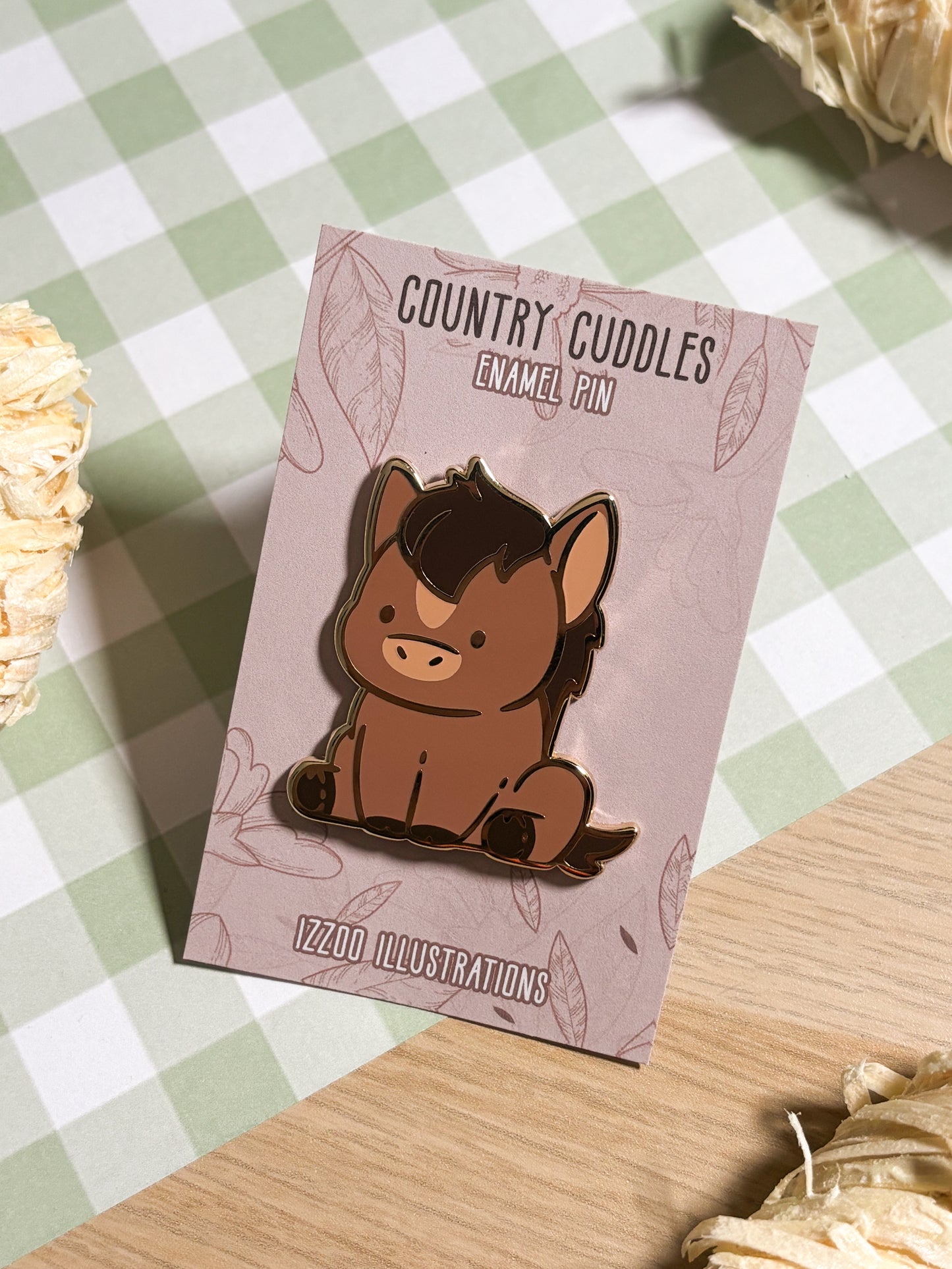 Brown Horse Enamel Pin