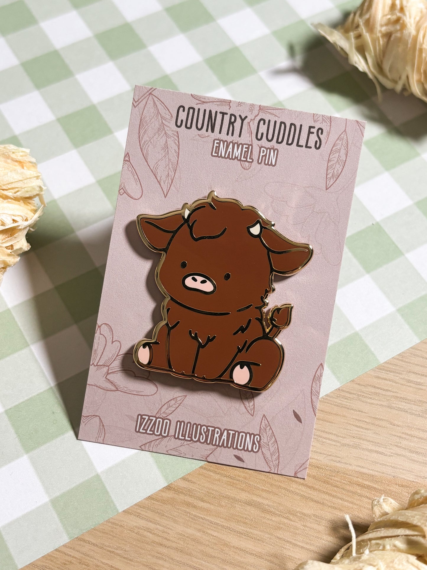 Highland Cow Enamel Pin