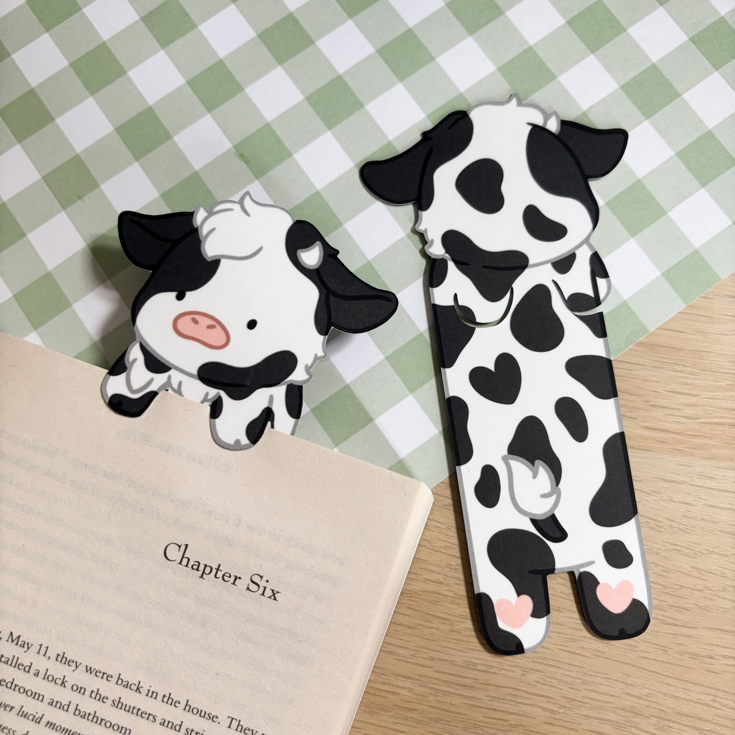 Cow Peeking Bookmark