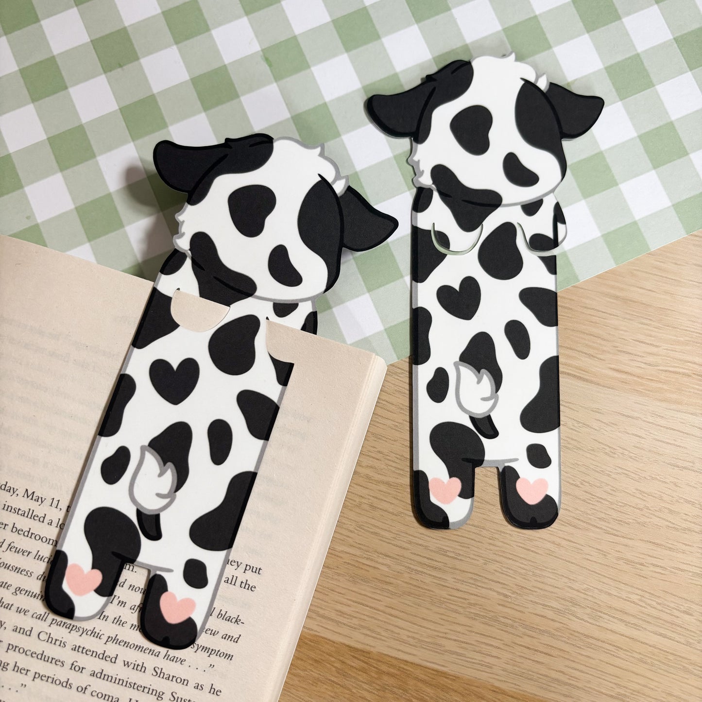 Cow Peeking Bookmark