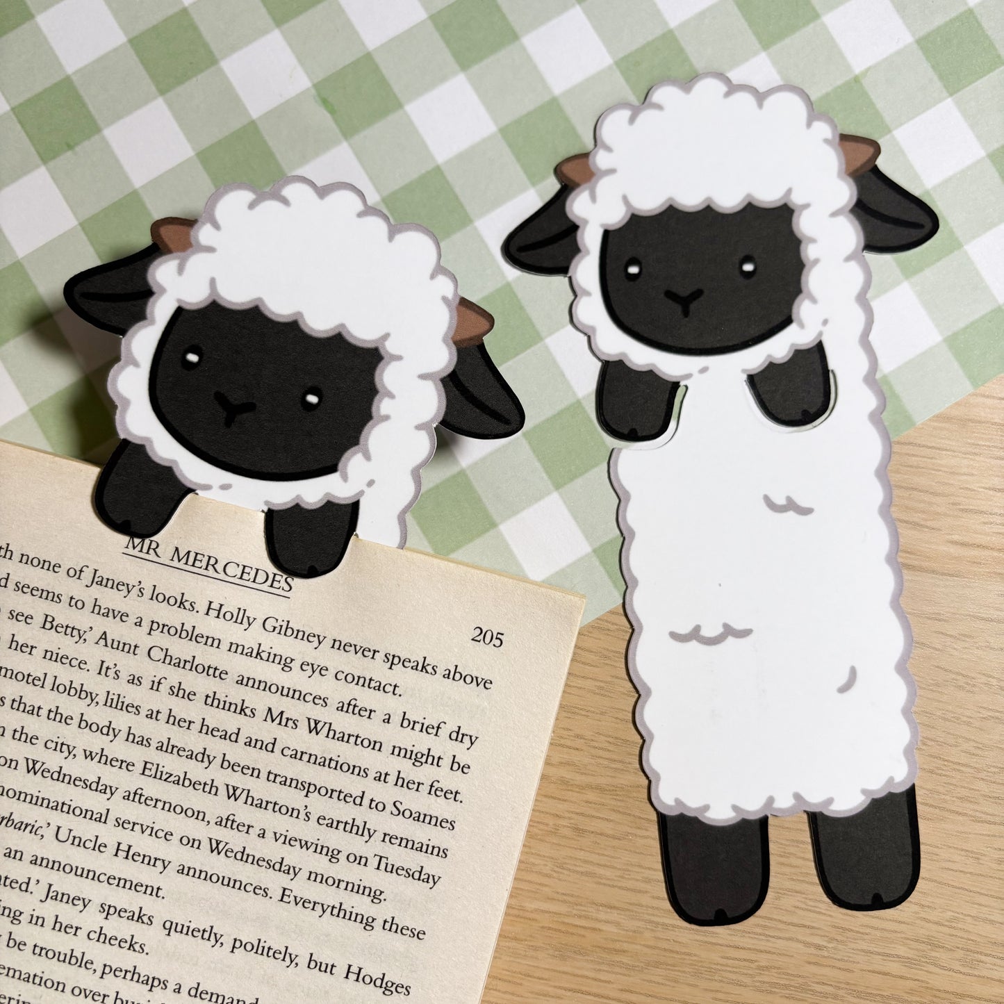 Valais Black Nose Sheep Peeking Bookmark
