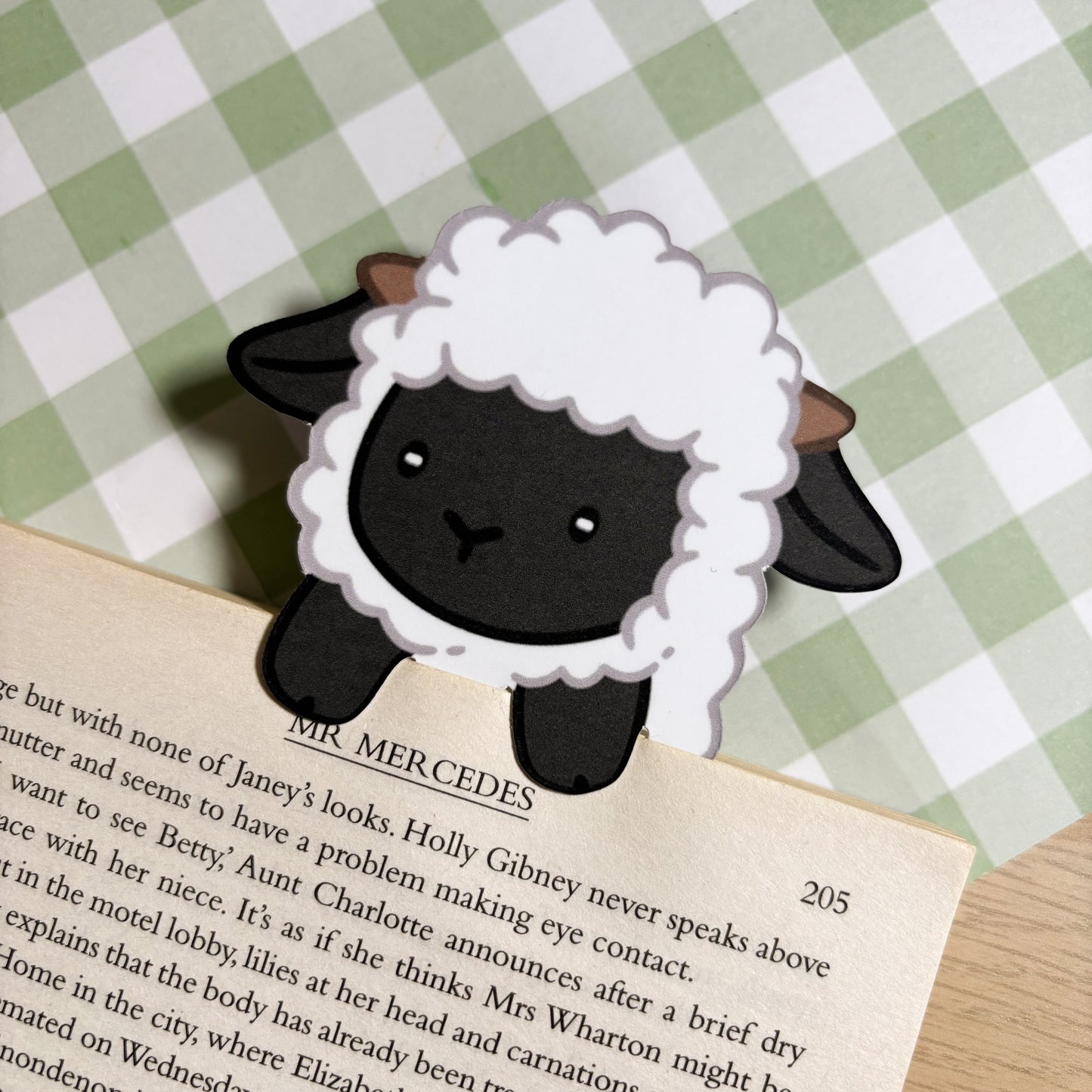 Valais Black Nose Sheep Peeking Bookmark