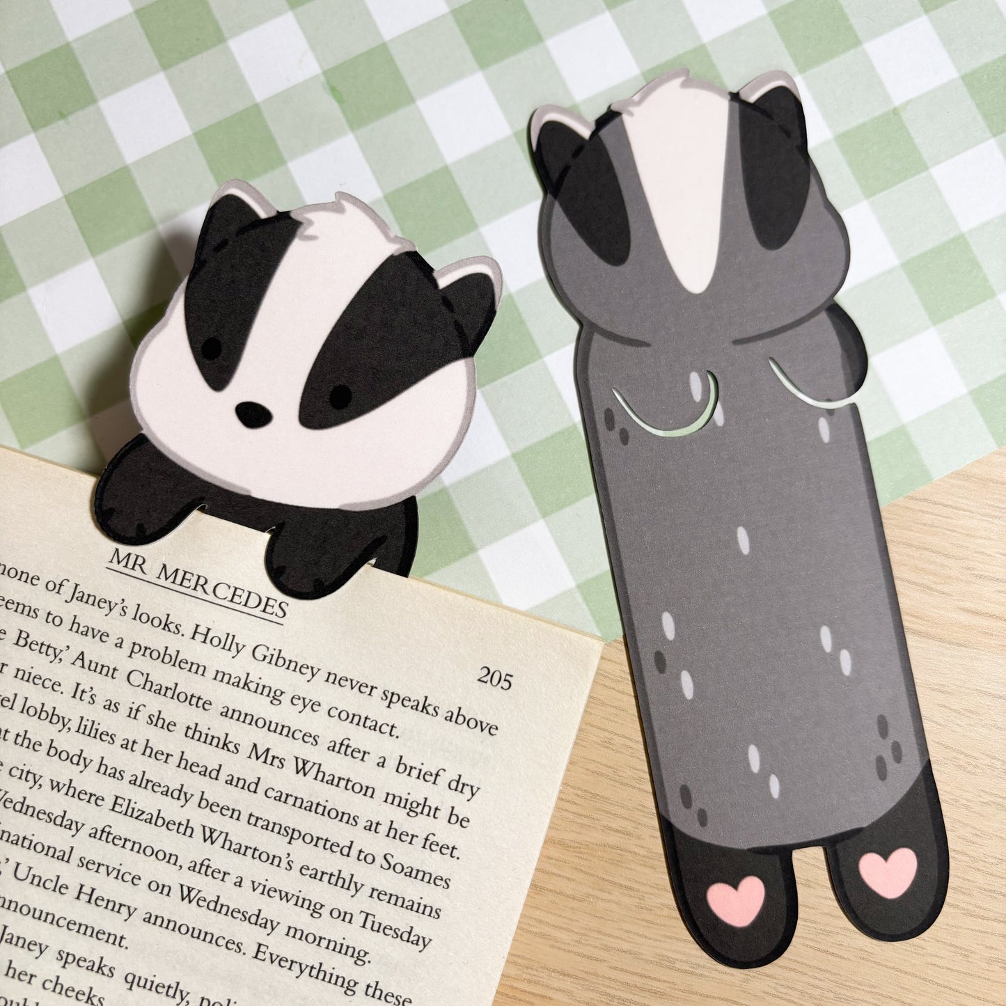 Badger Peeking Bookmark
