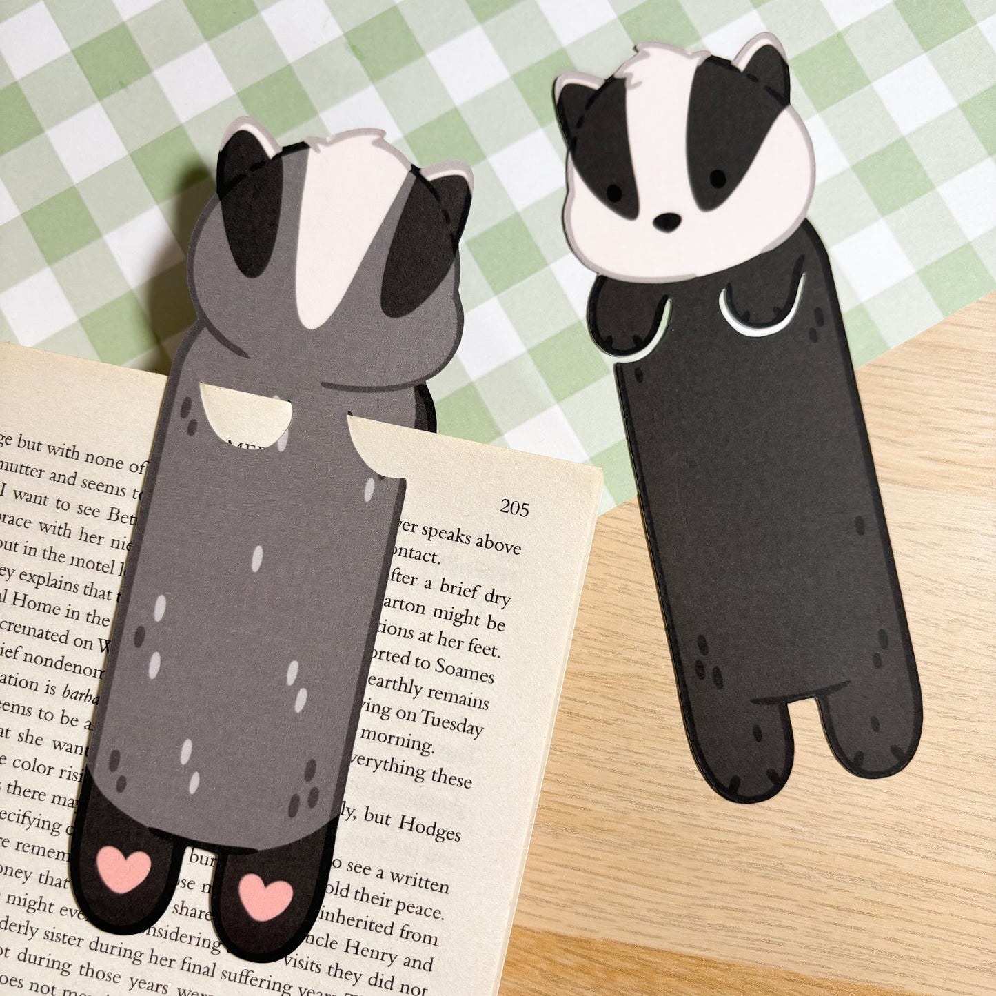 Badger Peeking Bookmark