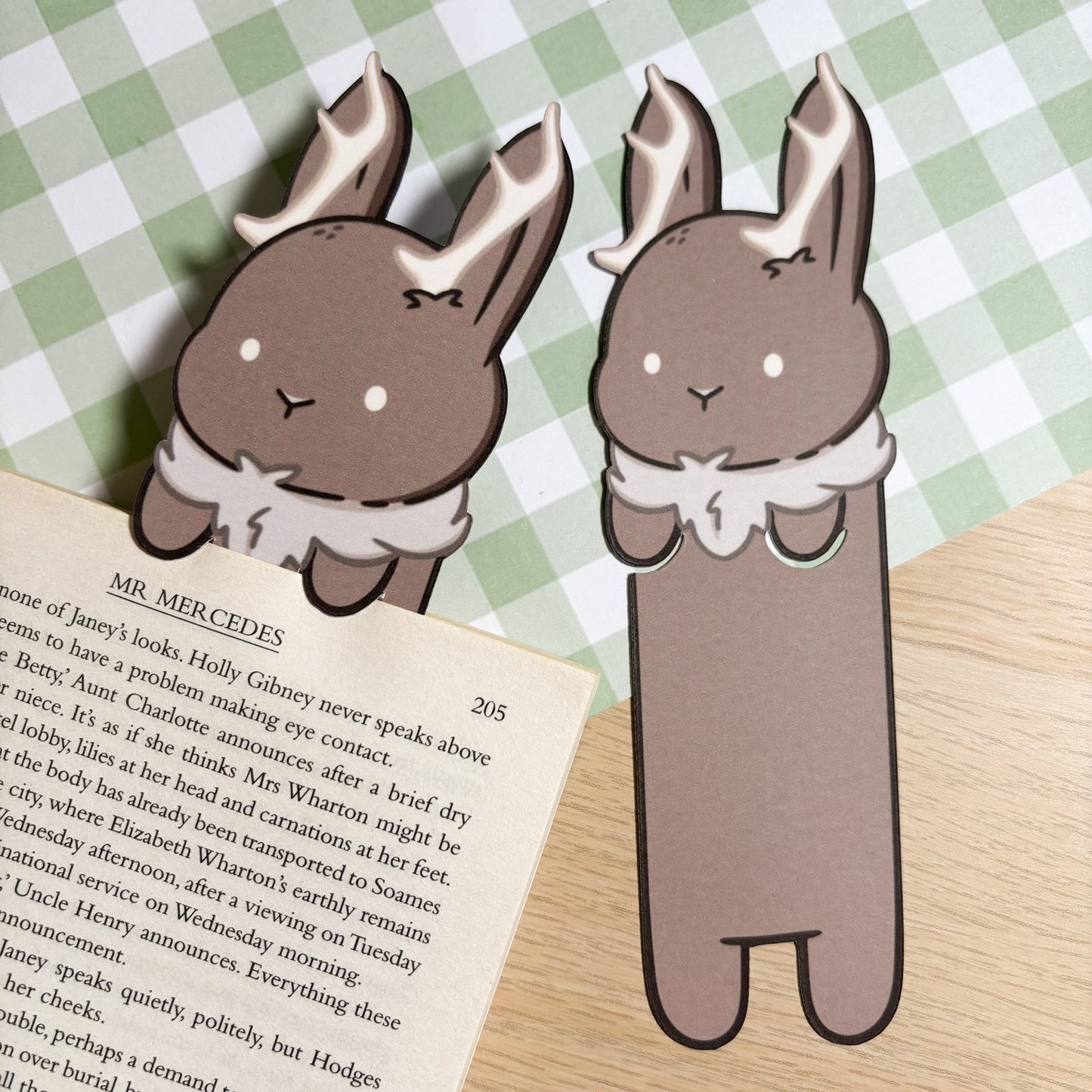 Jackalope Peeking Bookmark