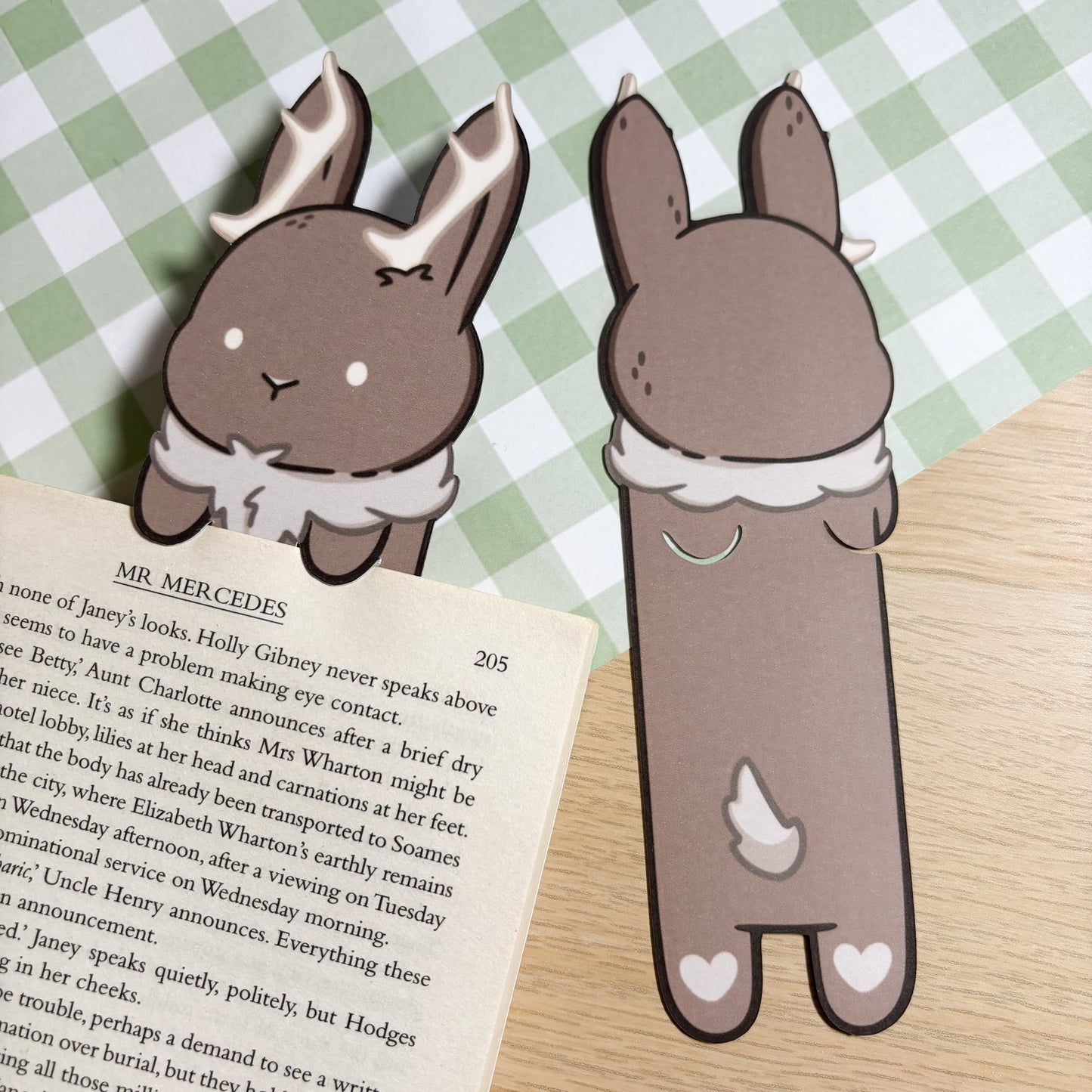 Jackalope Peeking Bookmark