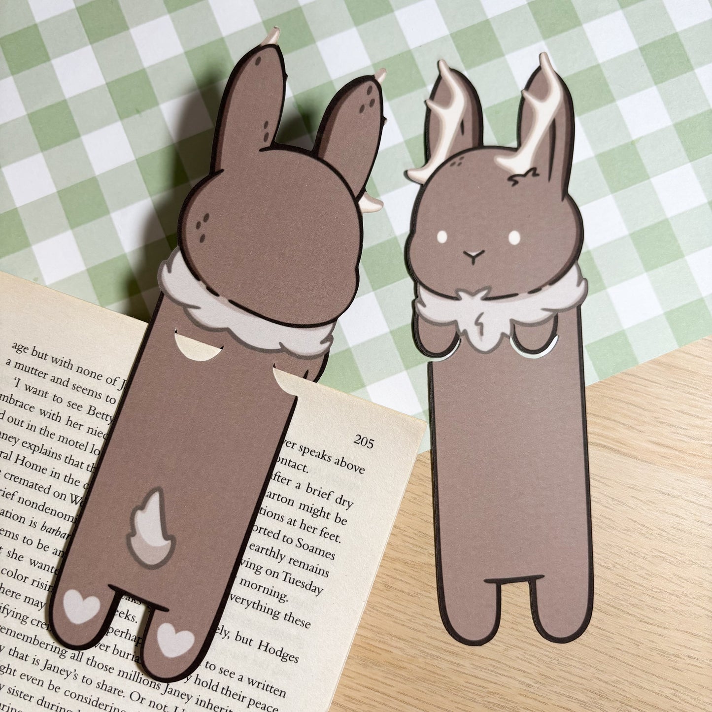 Jackalope Peeking Bookmark