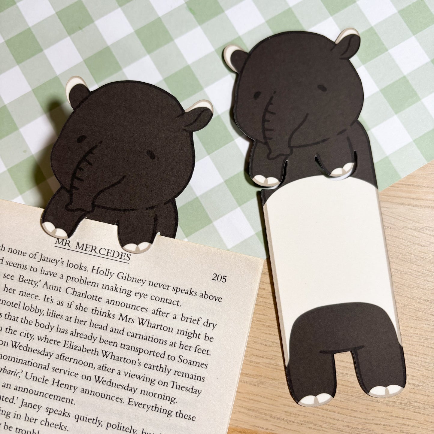 Tapir Peeking Bookmark