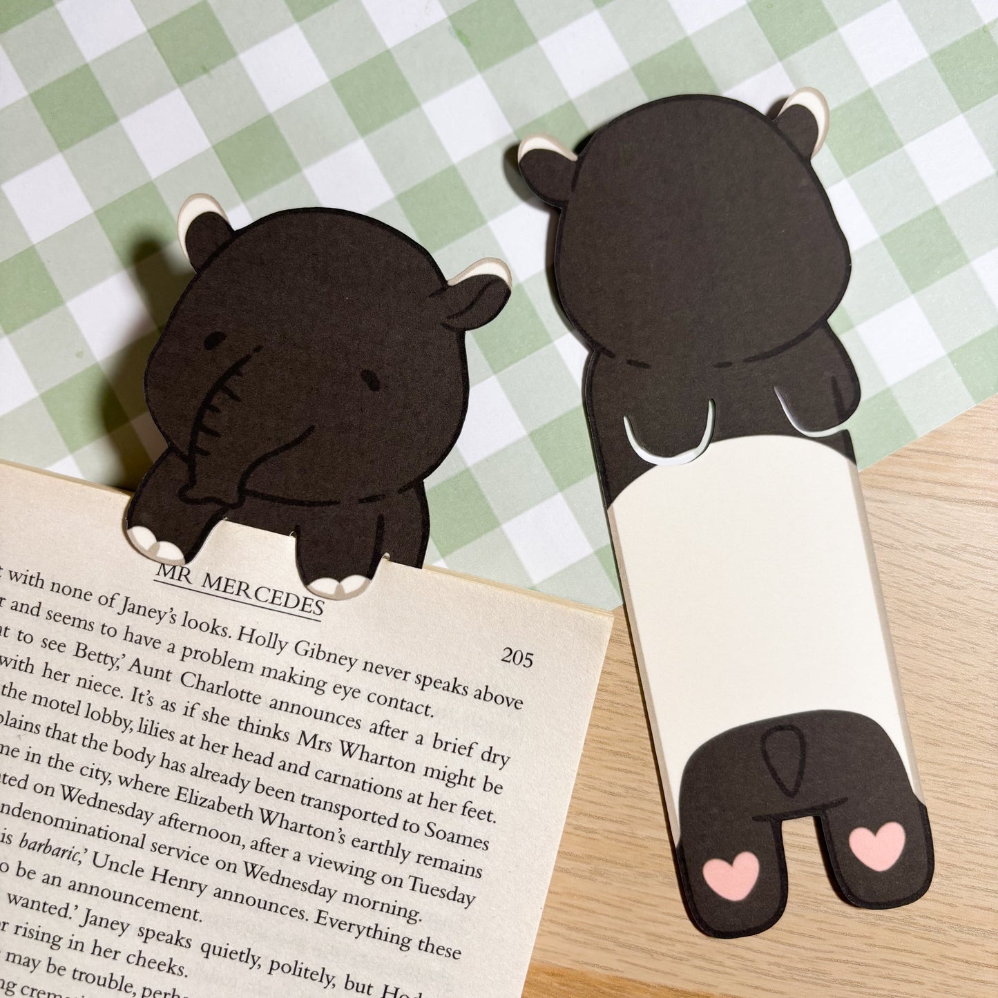 Tapir Peeking Bookmark