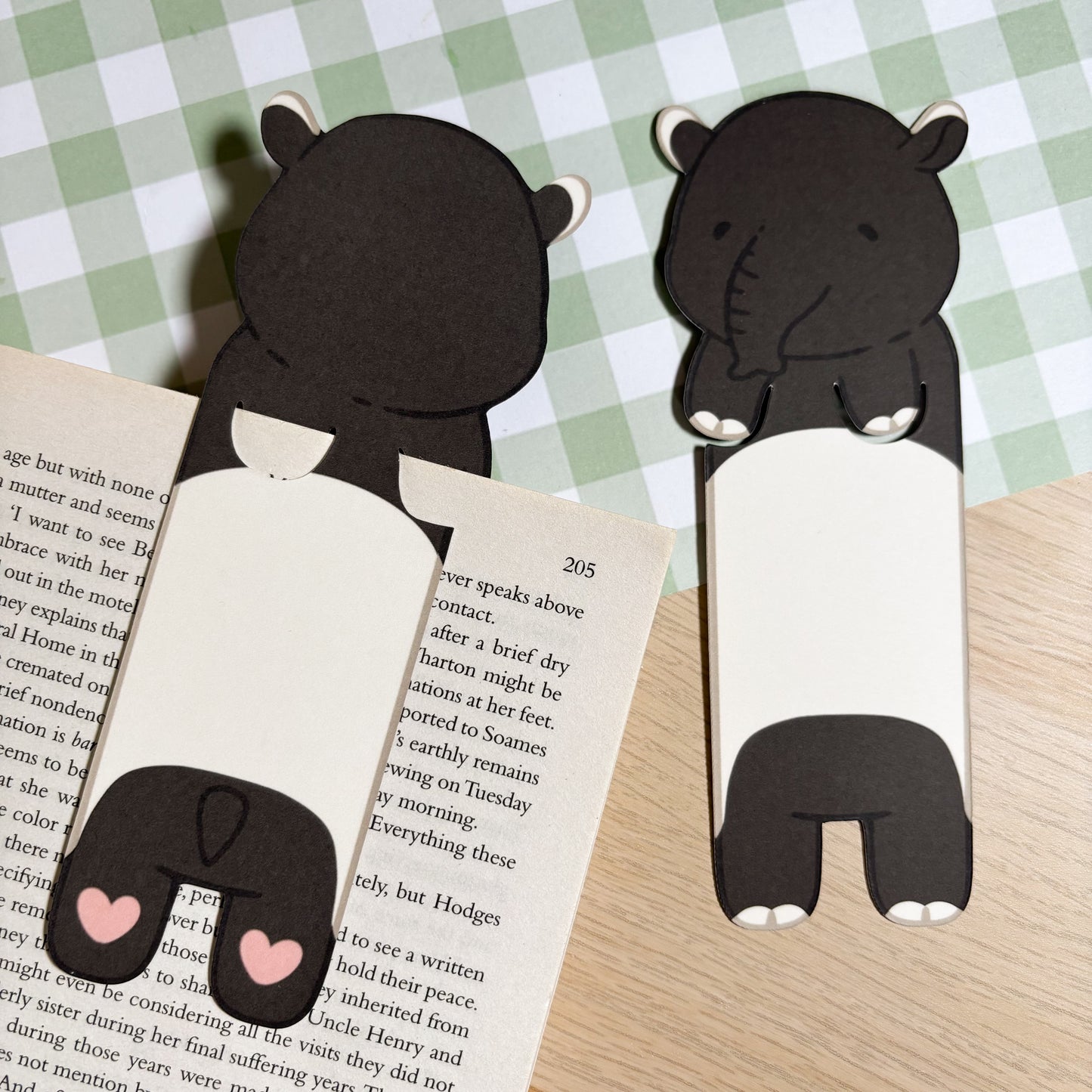 Tapir Peeking Bookmark
