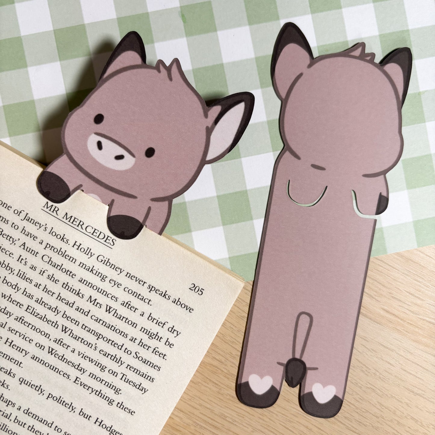 Donkey Peeking Bookmark