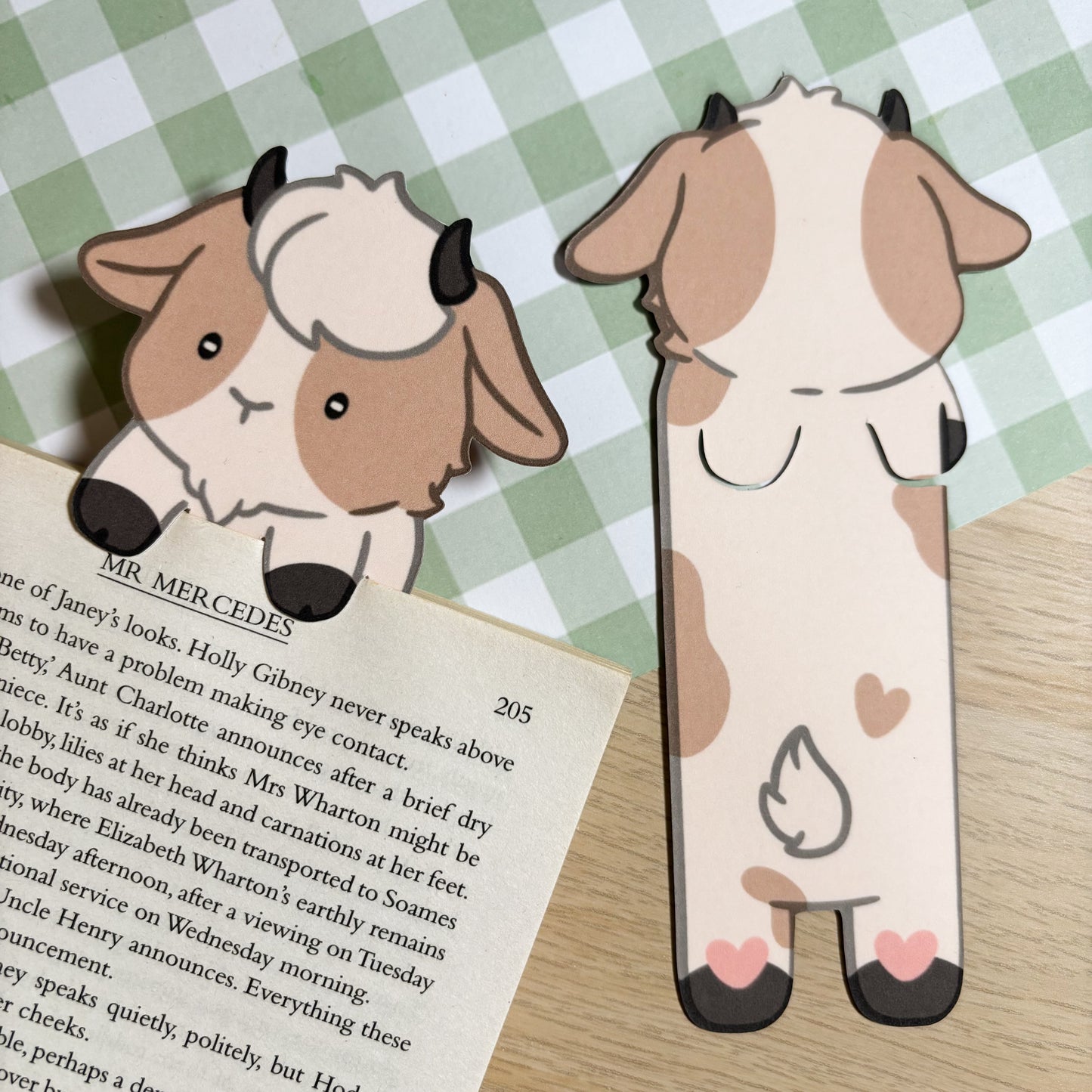 Goat Peeking Bookmark
