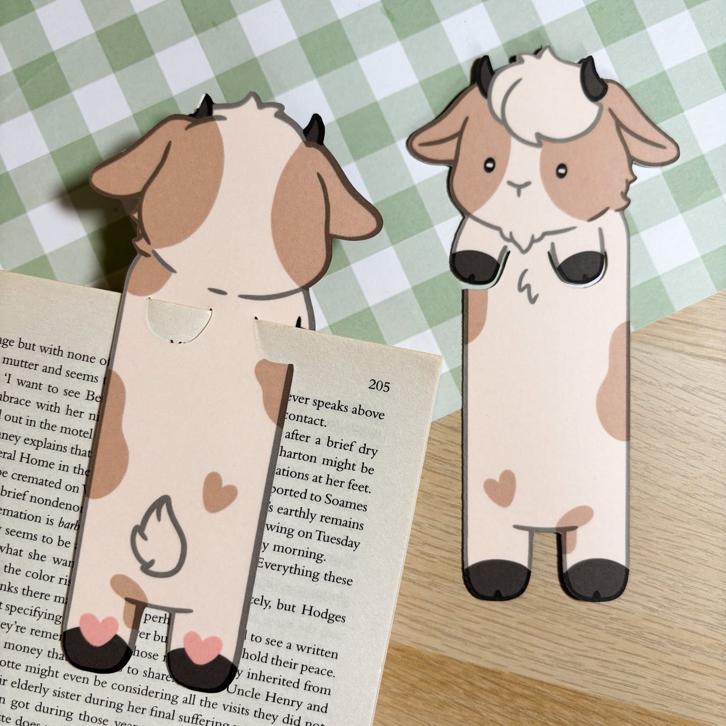 Goat Peeking Bookmark