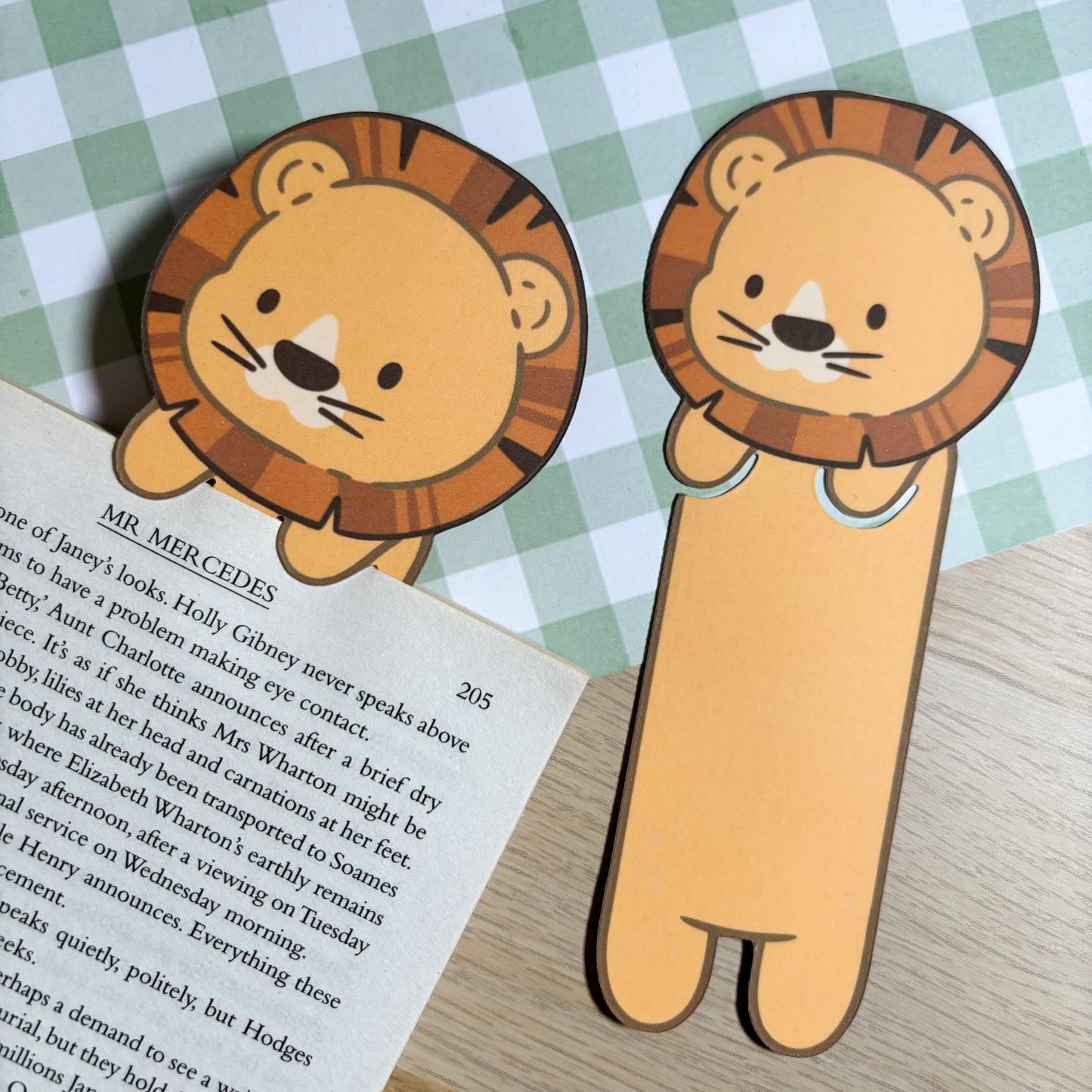 Lion Peeking Bookmark