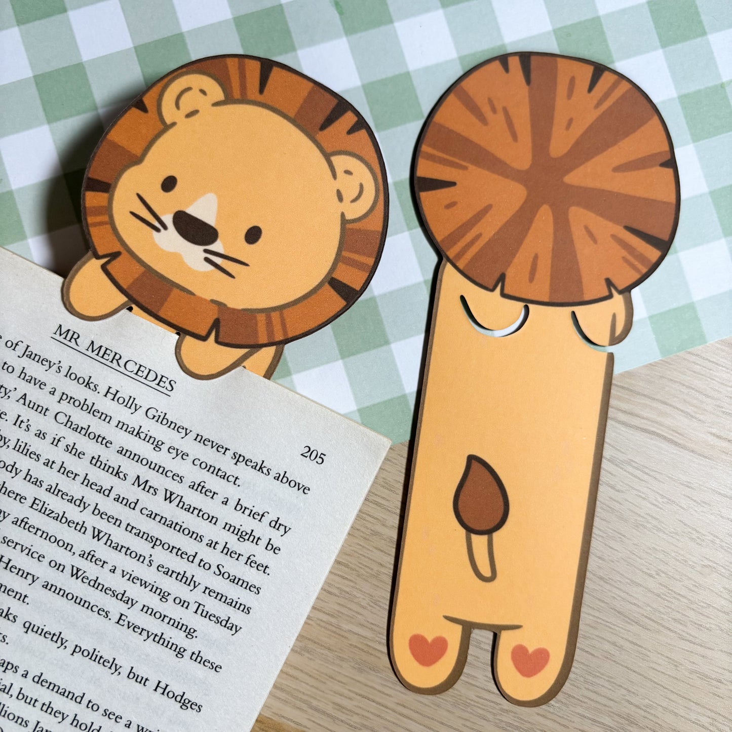 Lion Peeking Bookmark