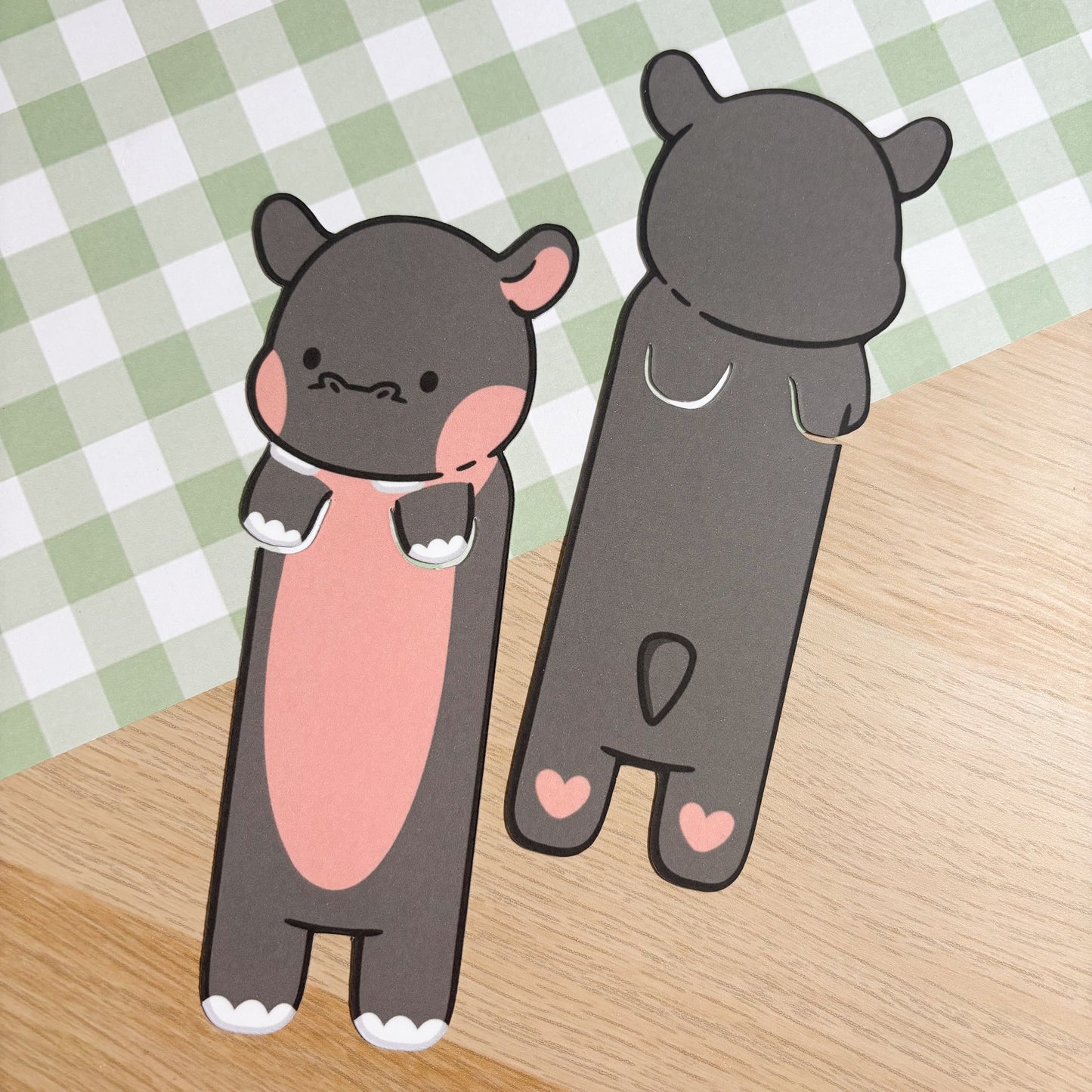 Hippo Peeking Bookmark