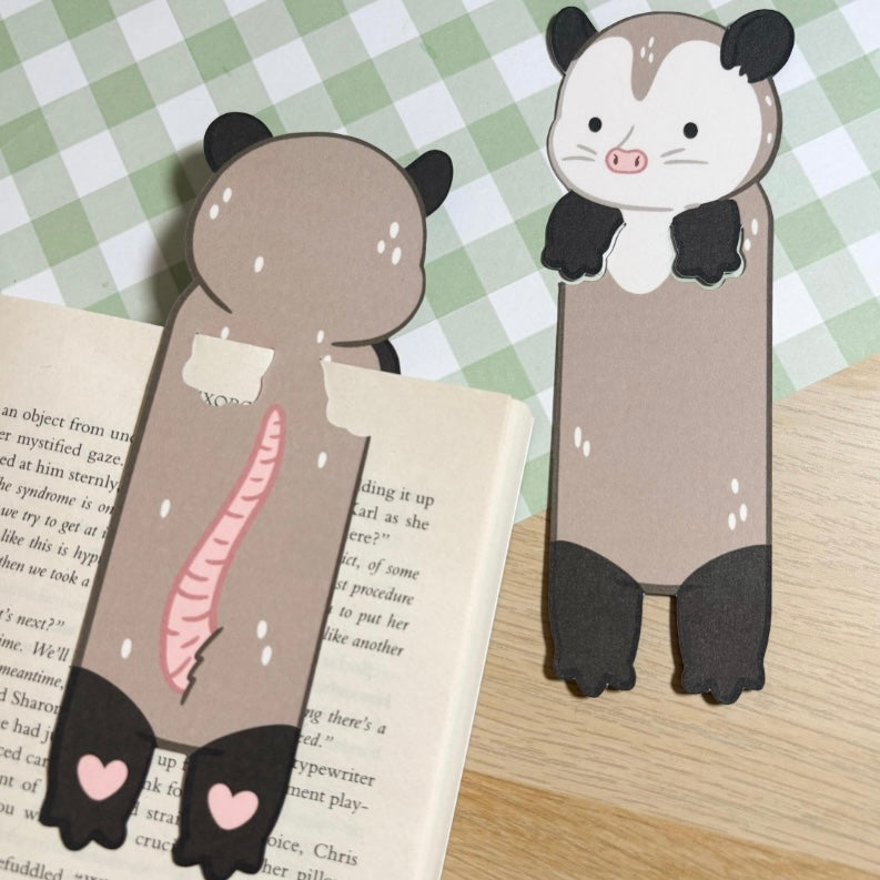 Opossum Peeking Bookmark
