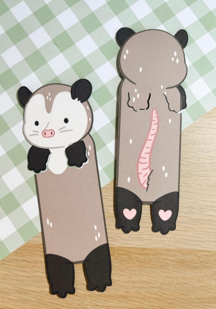 Opossum Peeking Bookmark